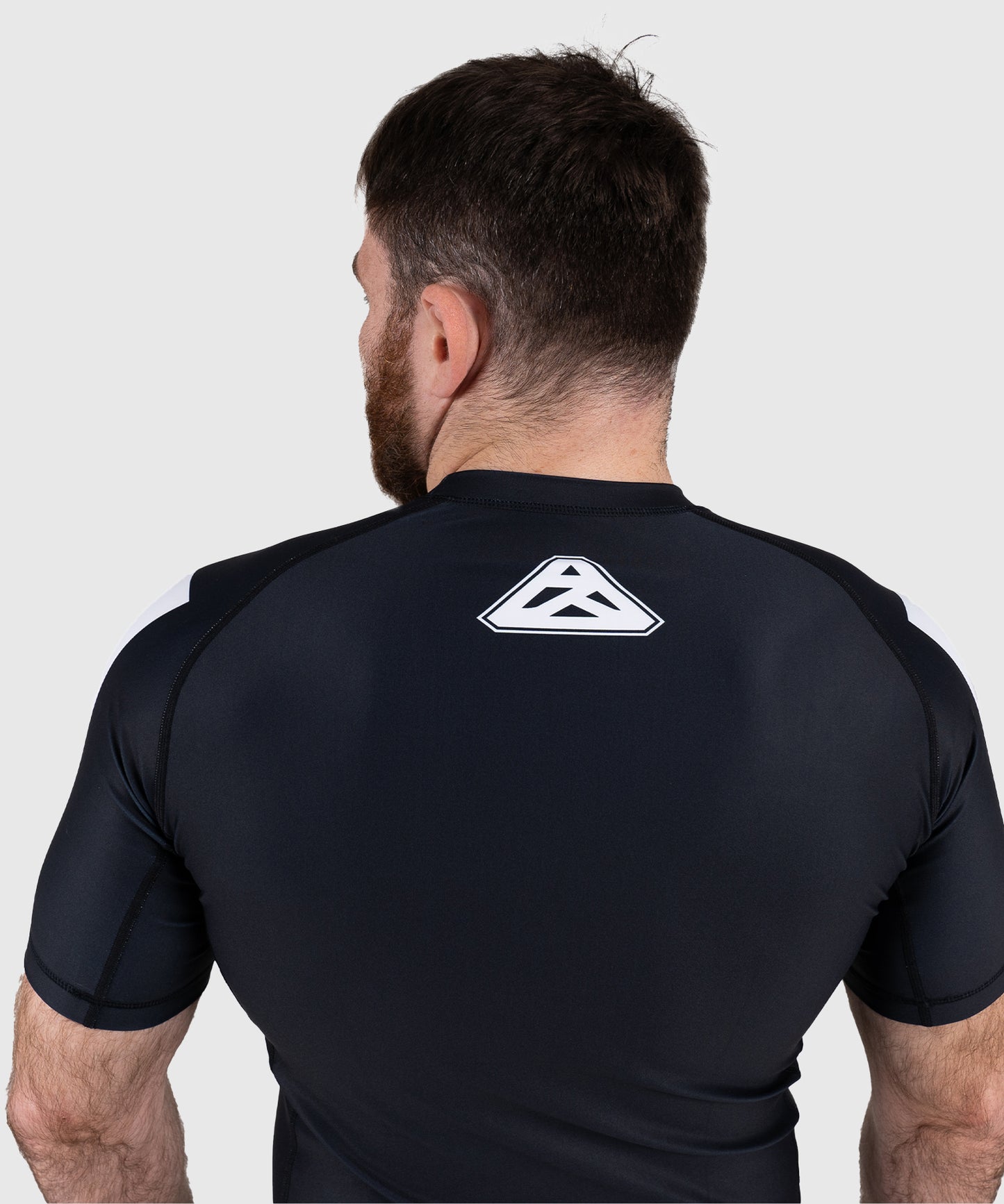 Scramble Ranked Rashguard a Maniche Corte - Nero/Bianco