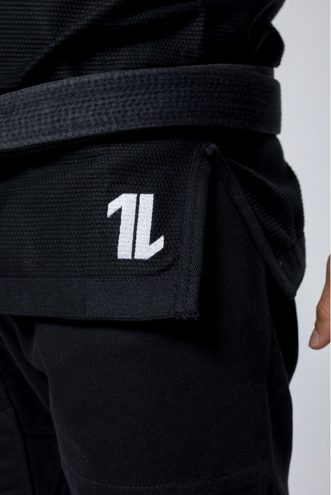 Kimono de JJB Kingz The One (ceinture blanche offerte) - Noir
