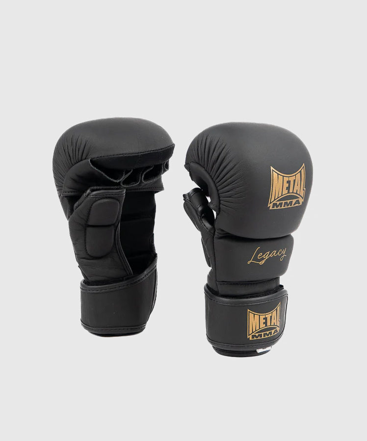 Metal Boxe Legacy MMA Sparring Gloves - Black