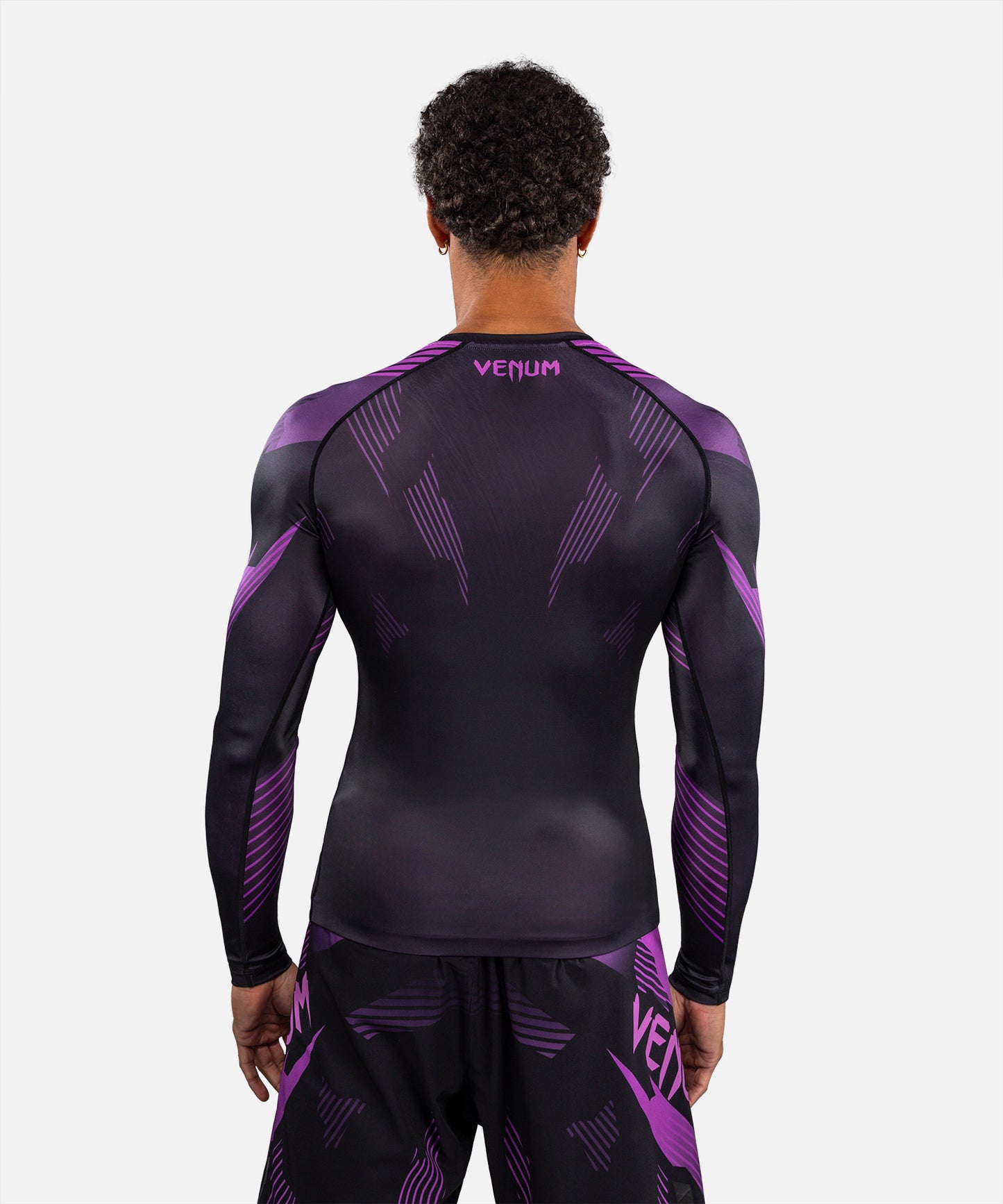 Venum No-Gi 6.0 Long Sleeve Rashguard - Black/Purple