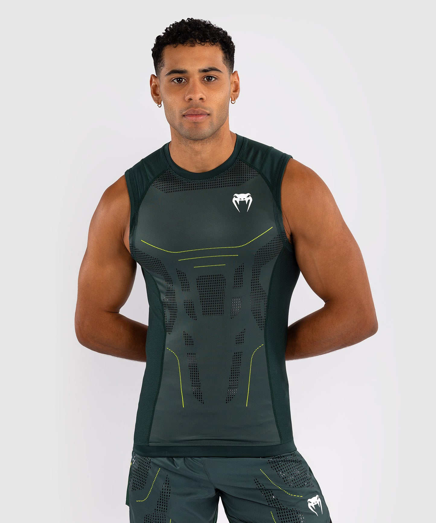 Rashguard Sans Manches Venum Technical 3.0 - Vert Forêt