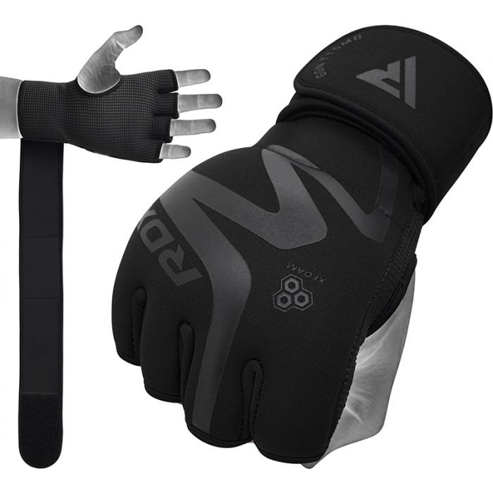 Mitaines de Boxe RDX NEOPRENE T15 NOIR MAT