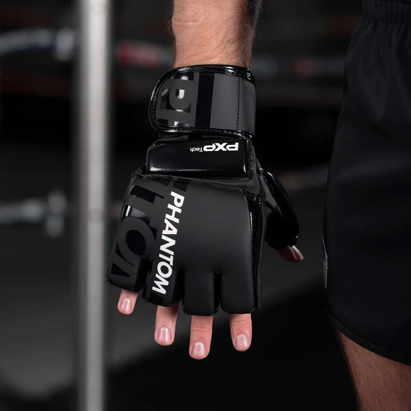 Gants de MMA Apex Hybrid Phantom Athletics - Noir