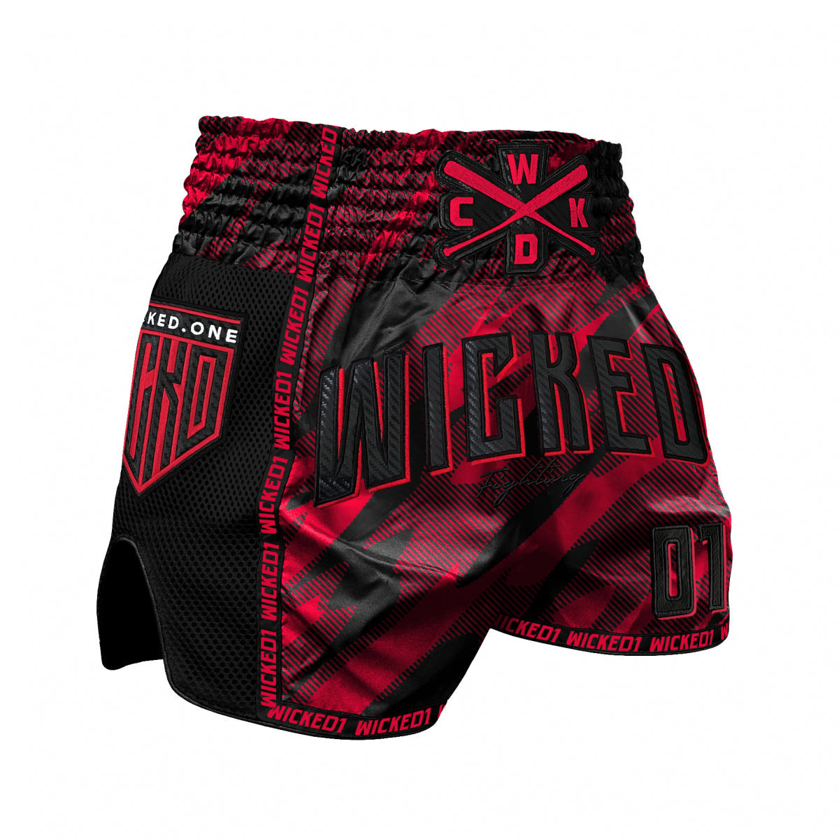 Short de Muay Thai Wicked One Offensive - Rouge