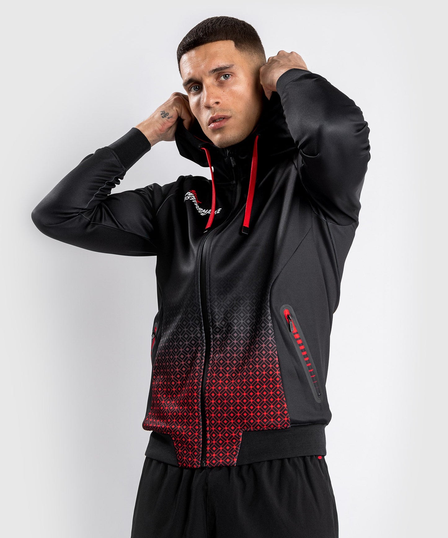 UFC Hooded Sweatshirt Venum Performance Institute - Black/Red