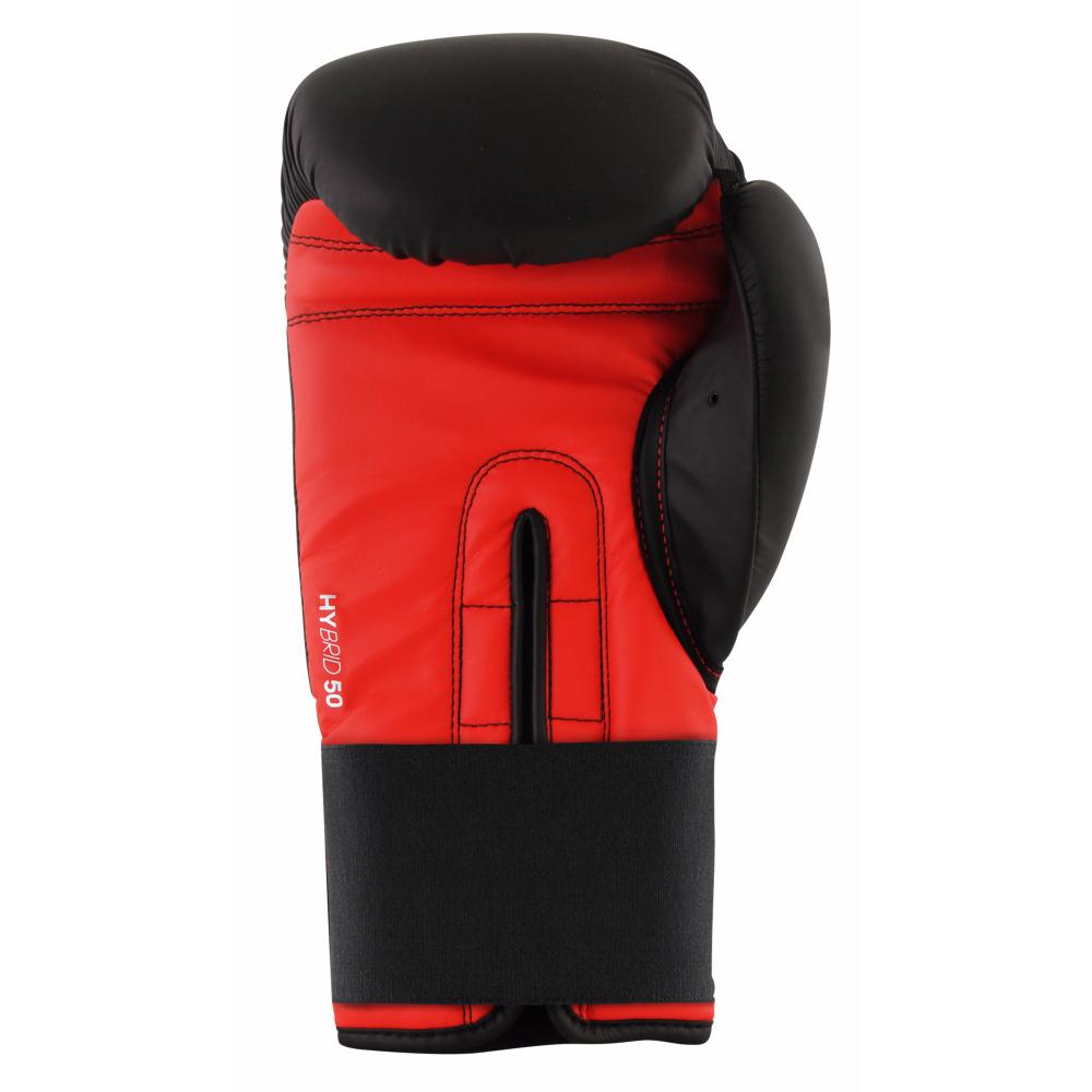 Gants de Boxe Adidas Hybrid 50 - Noir/Rouge