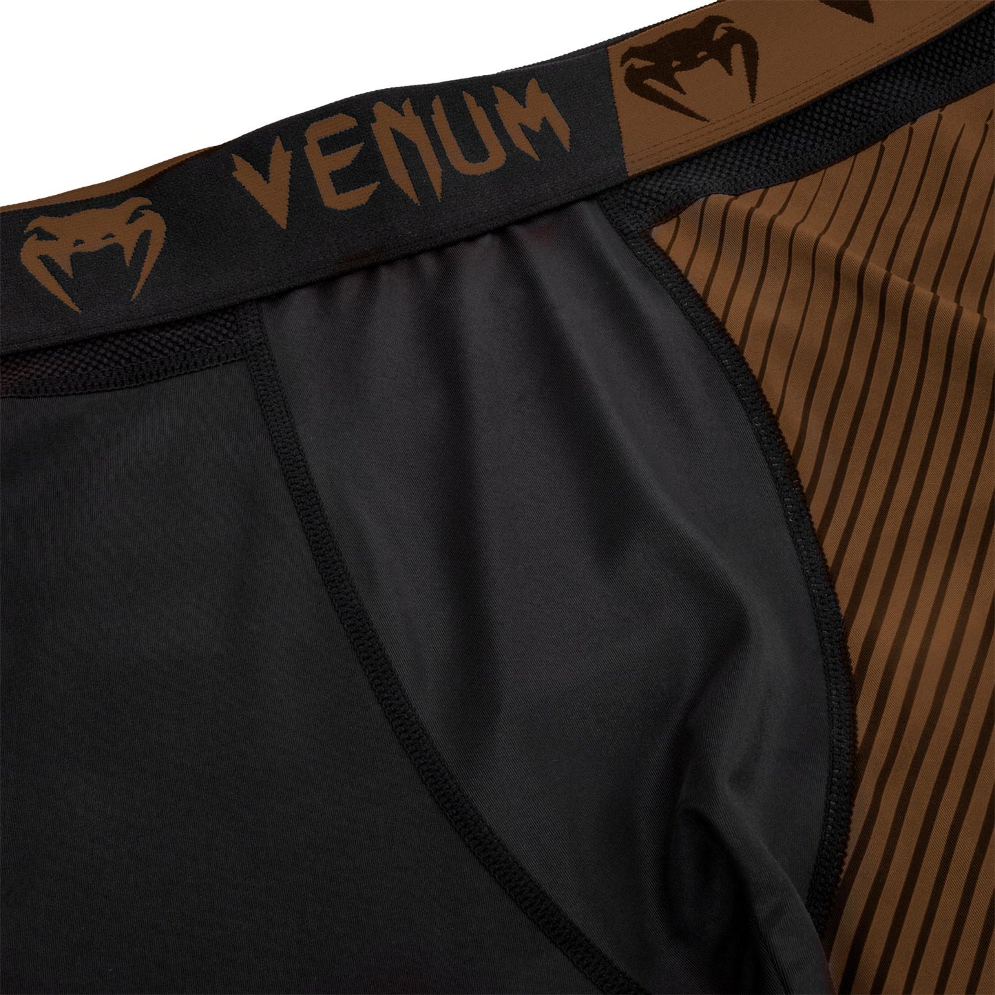 Venum NoGi 2.0 IBJJF Approved Compression Pants - Black/Brown