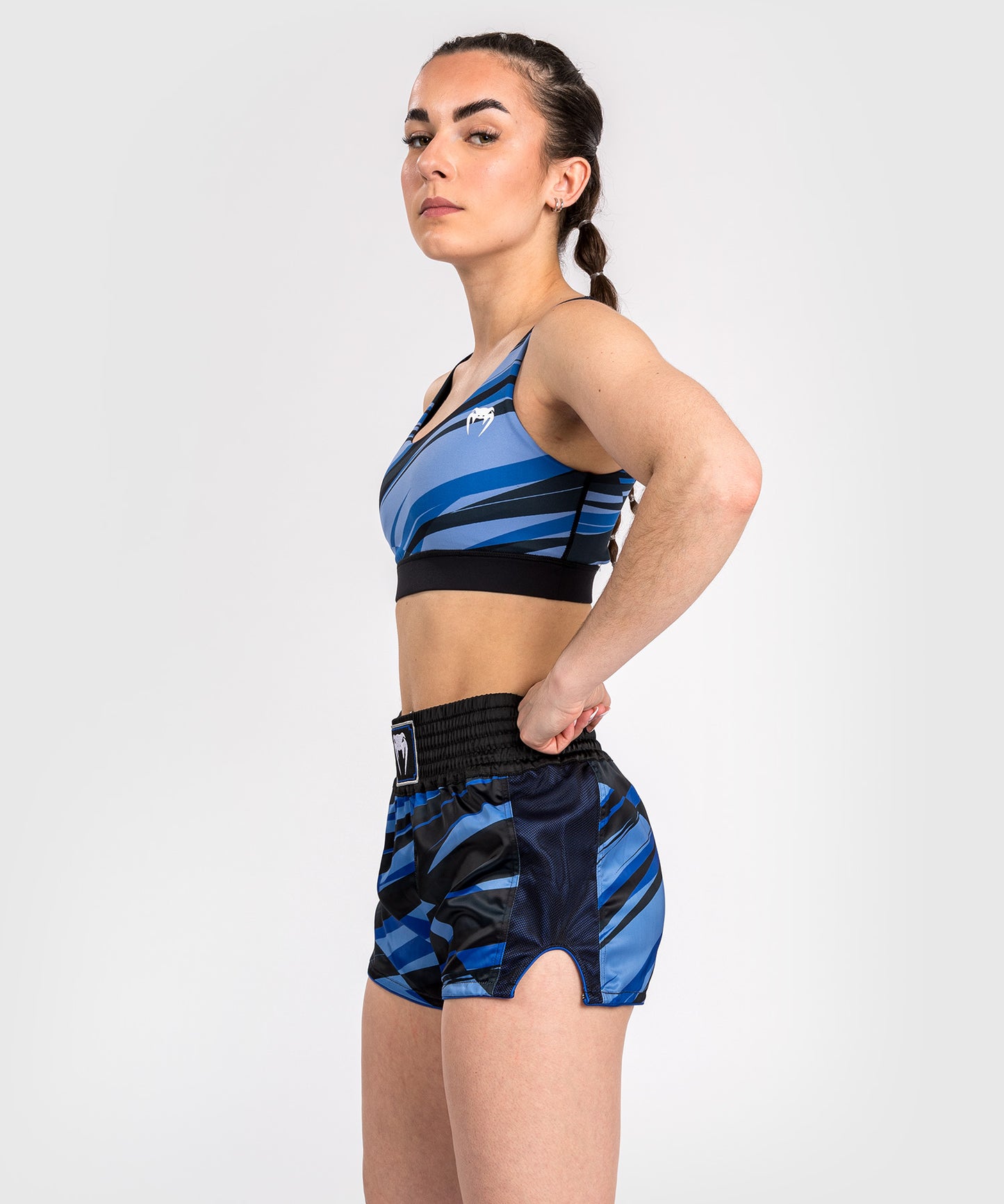 Venum Abyss Short da Muay Thai da Donna - Blu Ombra