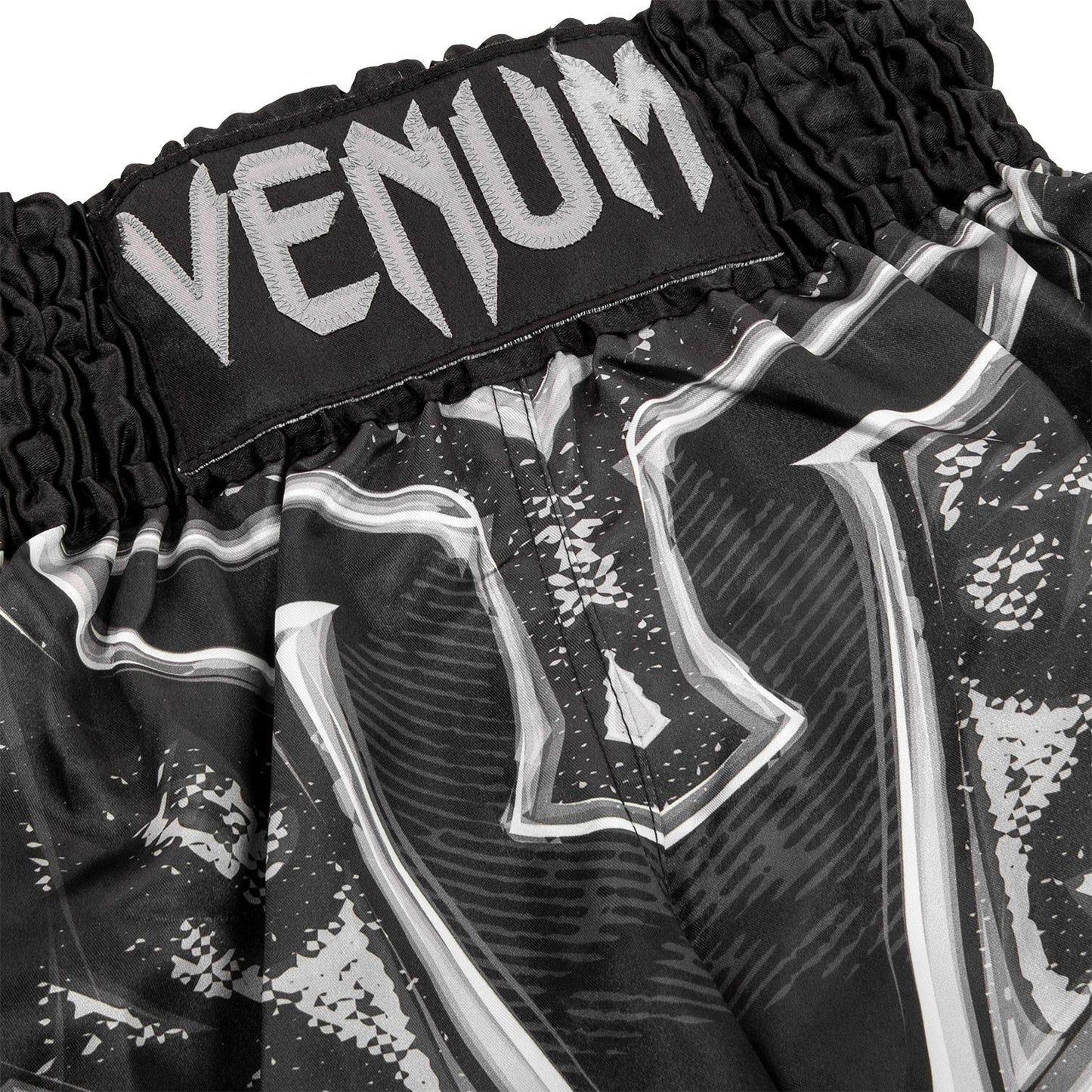 Short Muay Thai Venum Gladiator 3.0 - Noir/Gris - Exclusivité