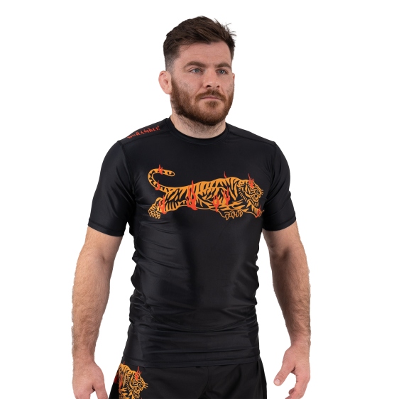Rashguard Scramble Burning Tiger - Noir