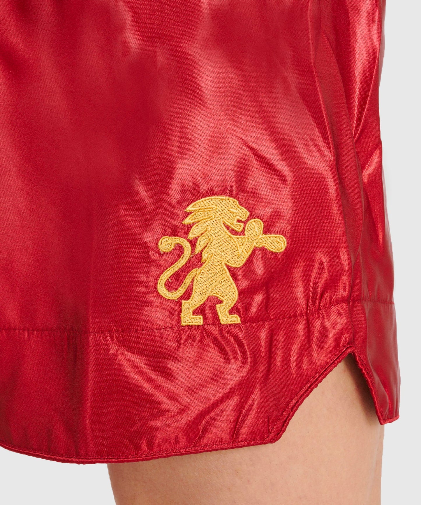 Leone Basic Pantalones de Muay Thai - Rojo