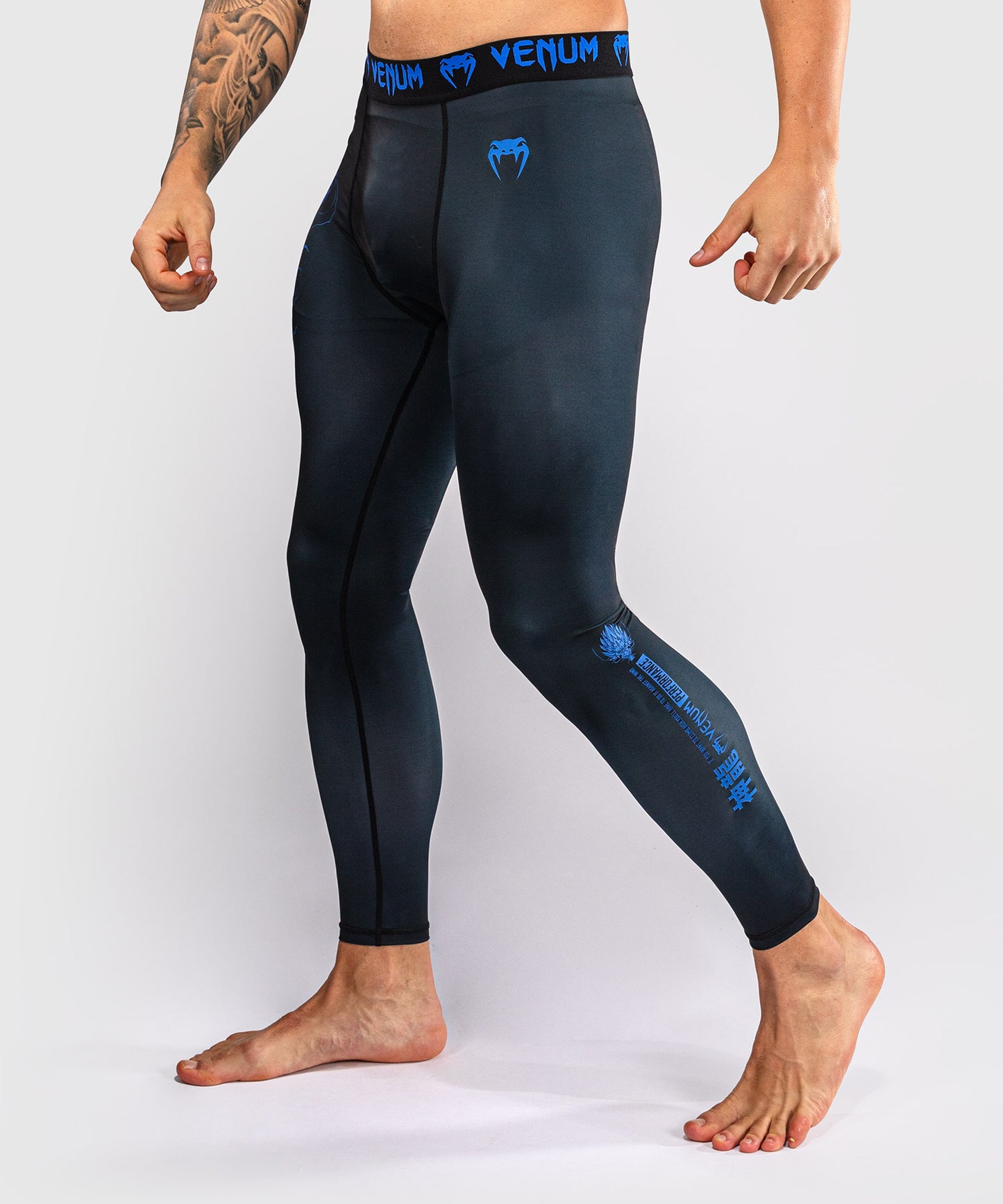 Venum Thunder Dragon Spats – Schwarz/Königsblau