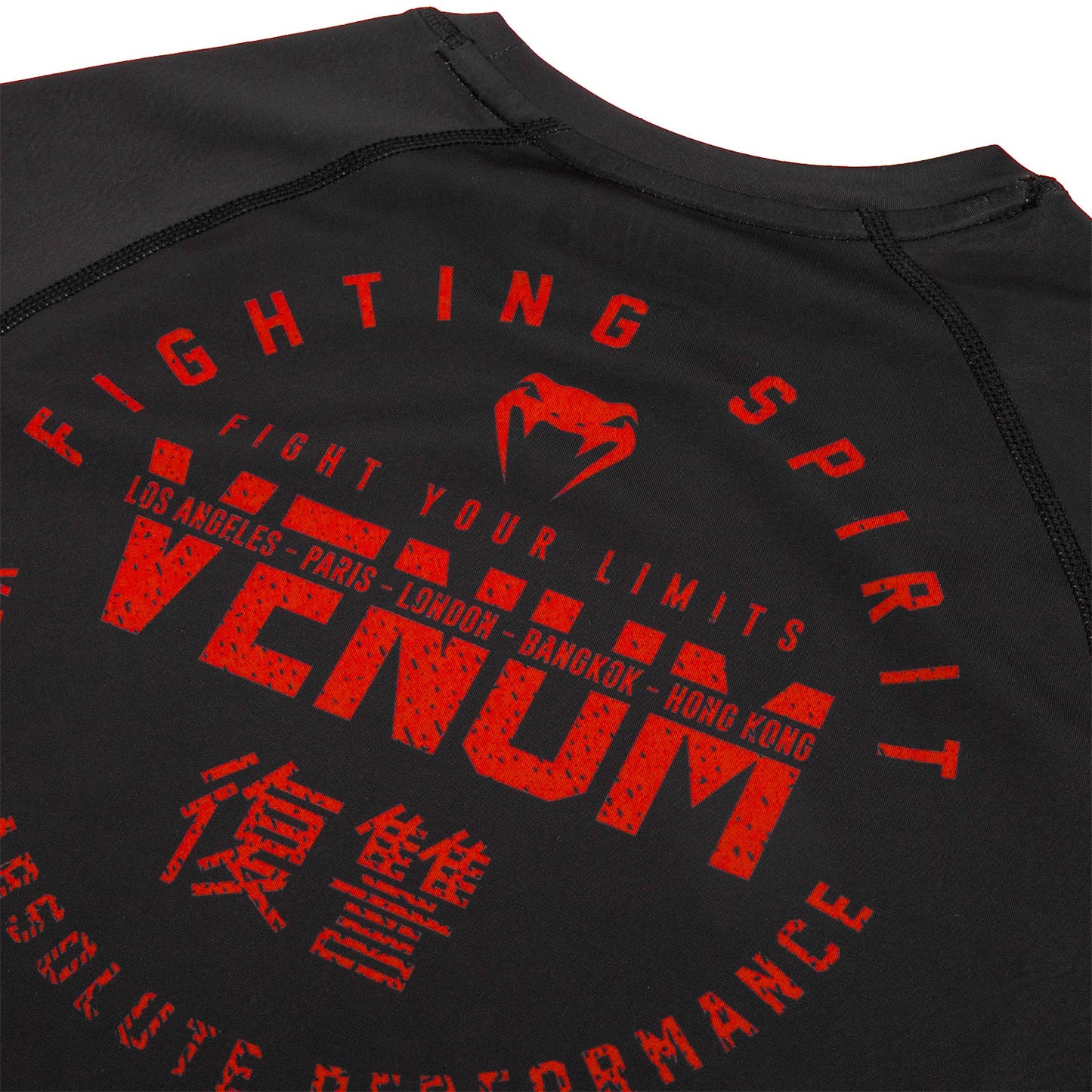 Venum Signature Rashguard - Long Sleeve - Black/Red