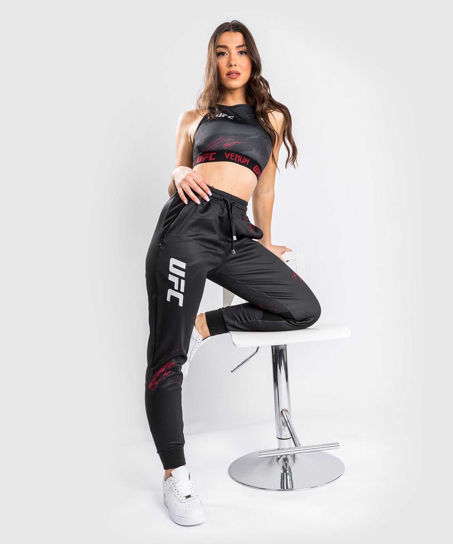 UFC Venum Authentic Fight Week 2.0 Jogging Pants - For Women - Black/Red