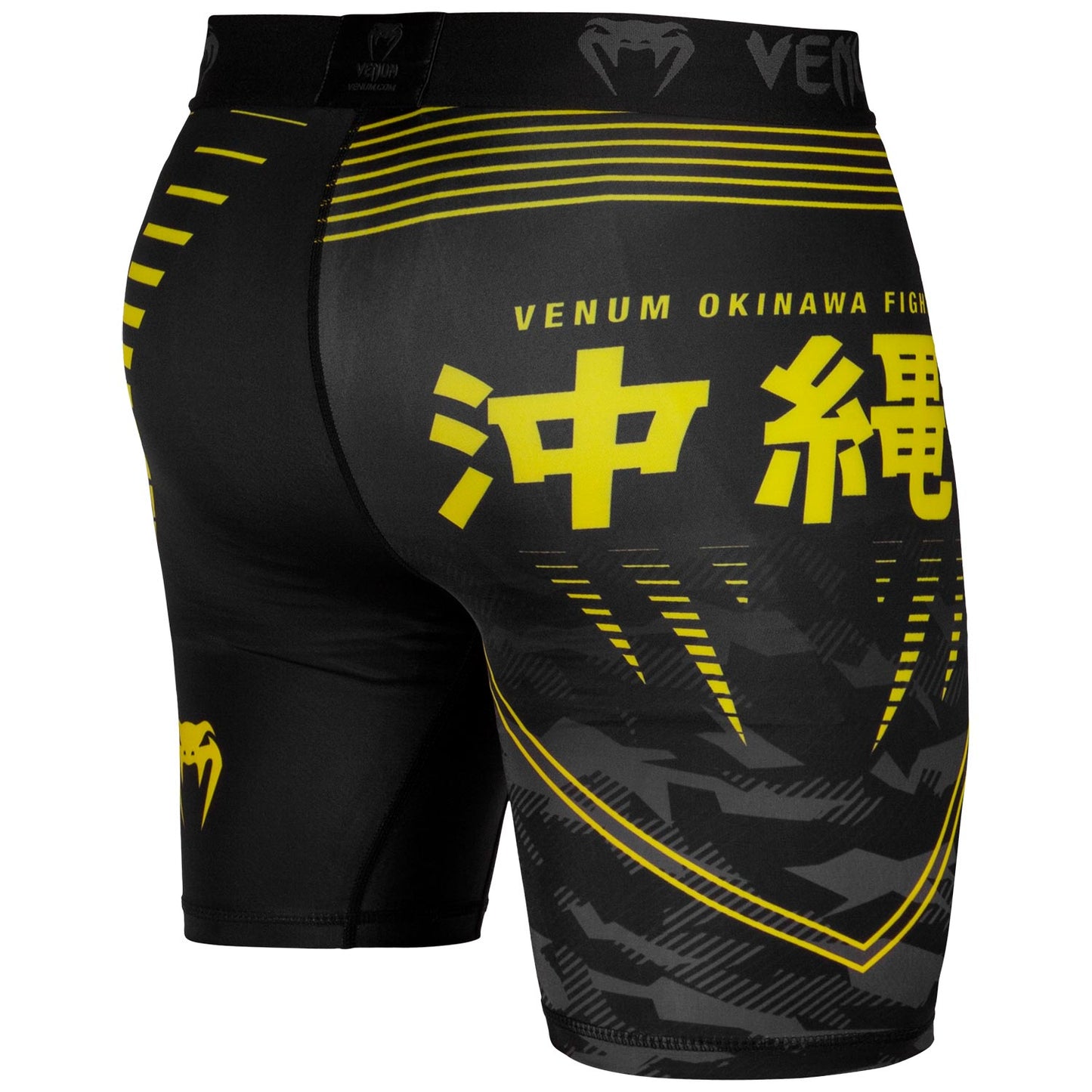 Venum Okinawa 2.0 Compression Shorts - Black/Yellow