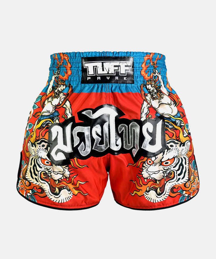 Tuff Payak Fujin The Wind God Muay Thai Shorts - Red