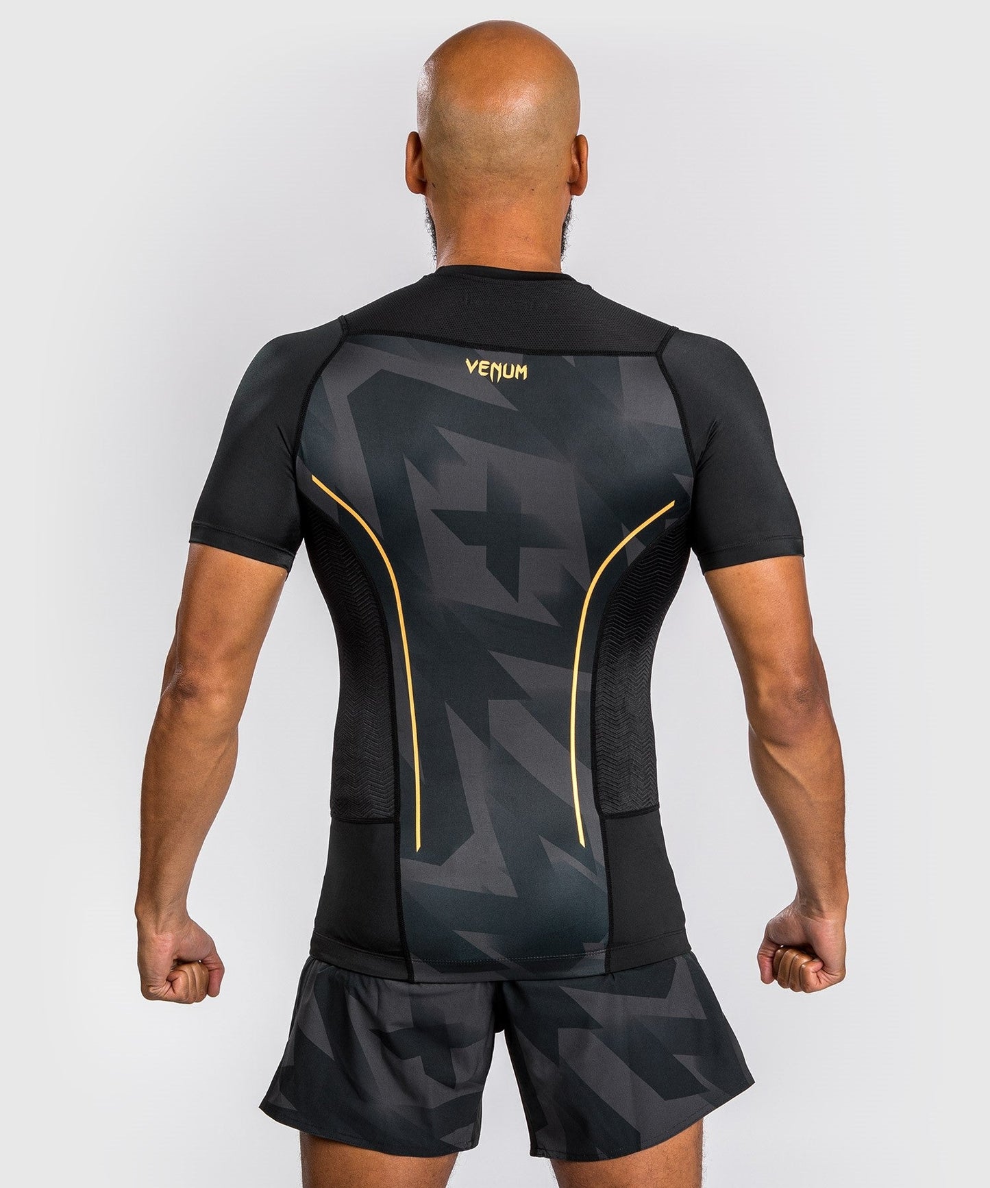 Rashguard Venum Razor - Short Sleeve - Black/Gold
