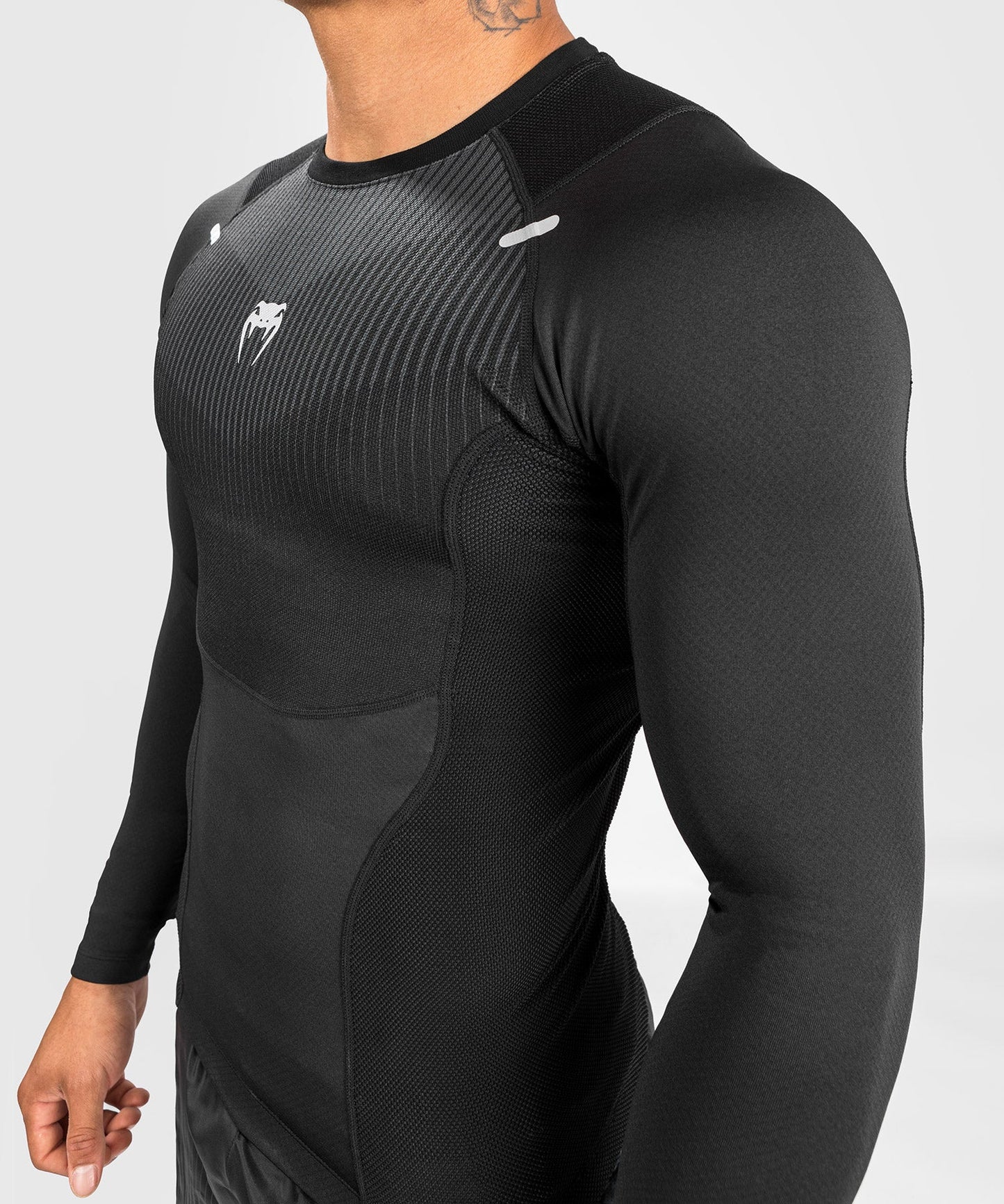 Venum Biomecha Langarm Rashguard - Schwarz/Grau