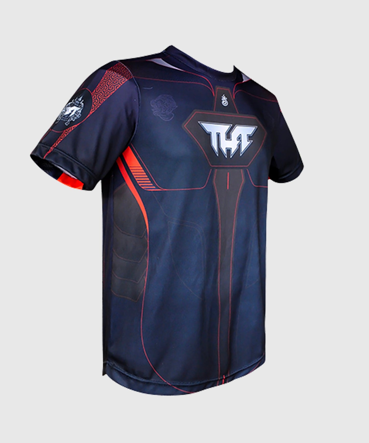 Tuff Twin Hanuman Heads Dry Fit Camiseta - Azul Marino