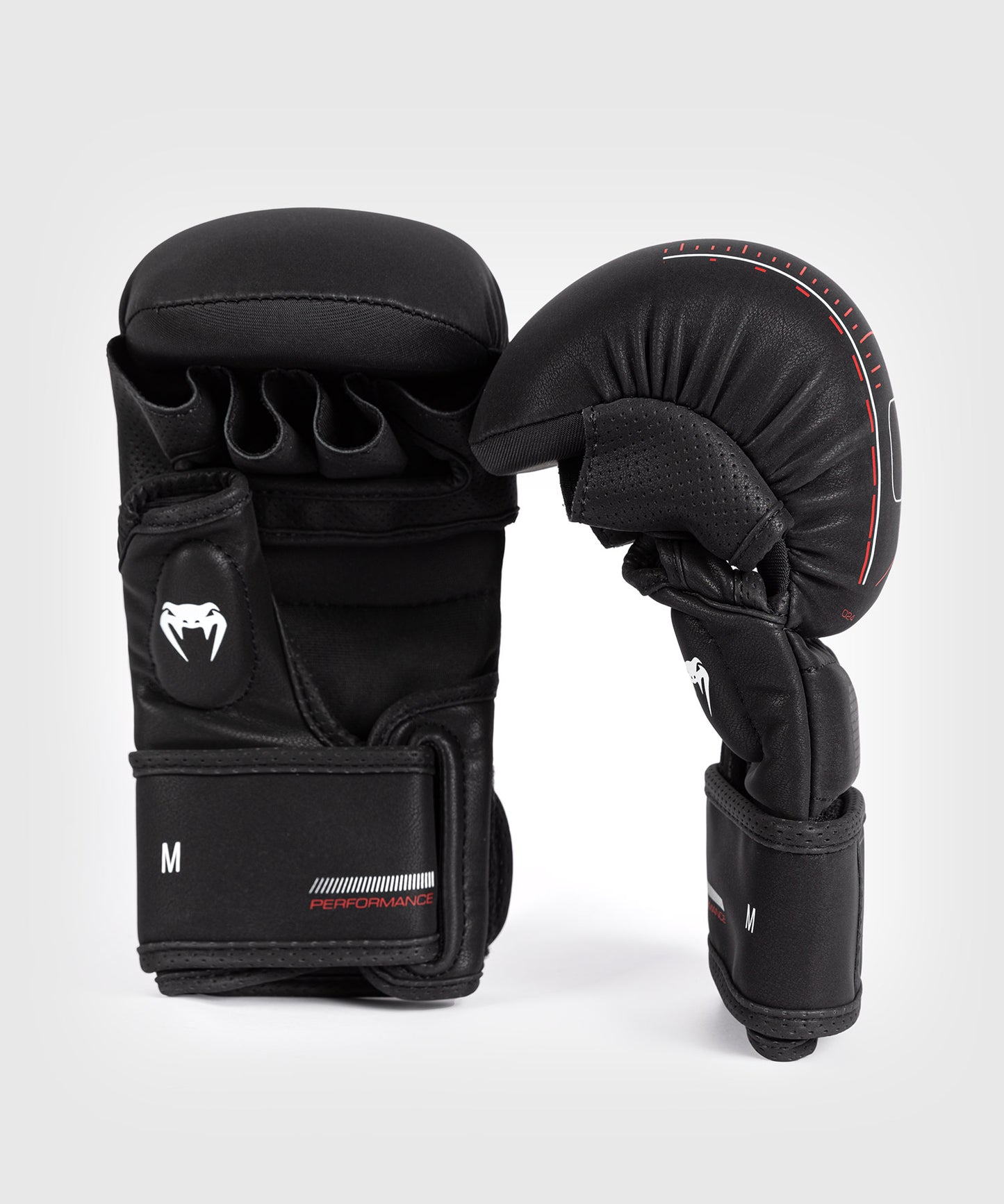 Venum Tactical XT Sparring Gloves - Black/Fire Red