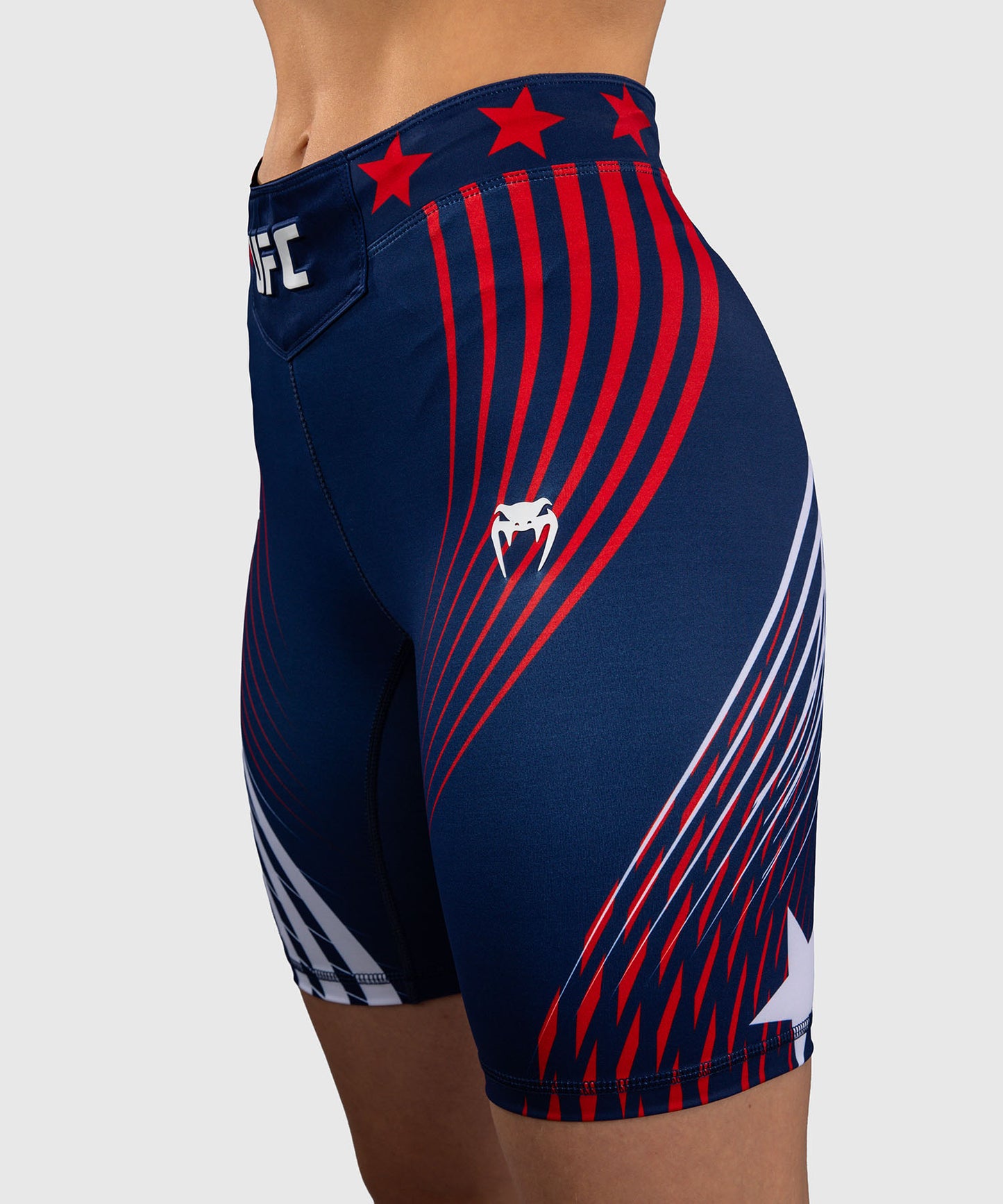 Official UFC Freedom 250 by Venum Authentic Pantaloncini Vale Tudo taglio lungo da donna - Blu