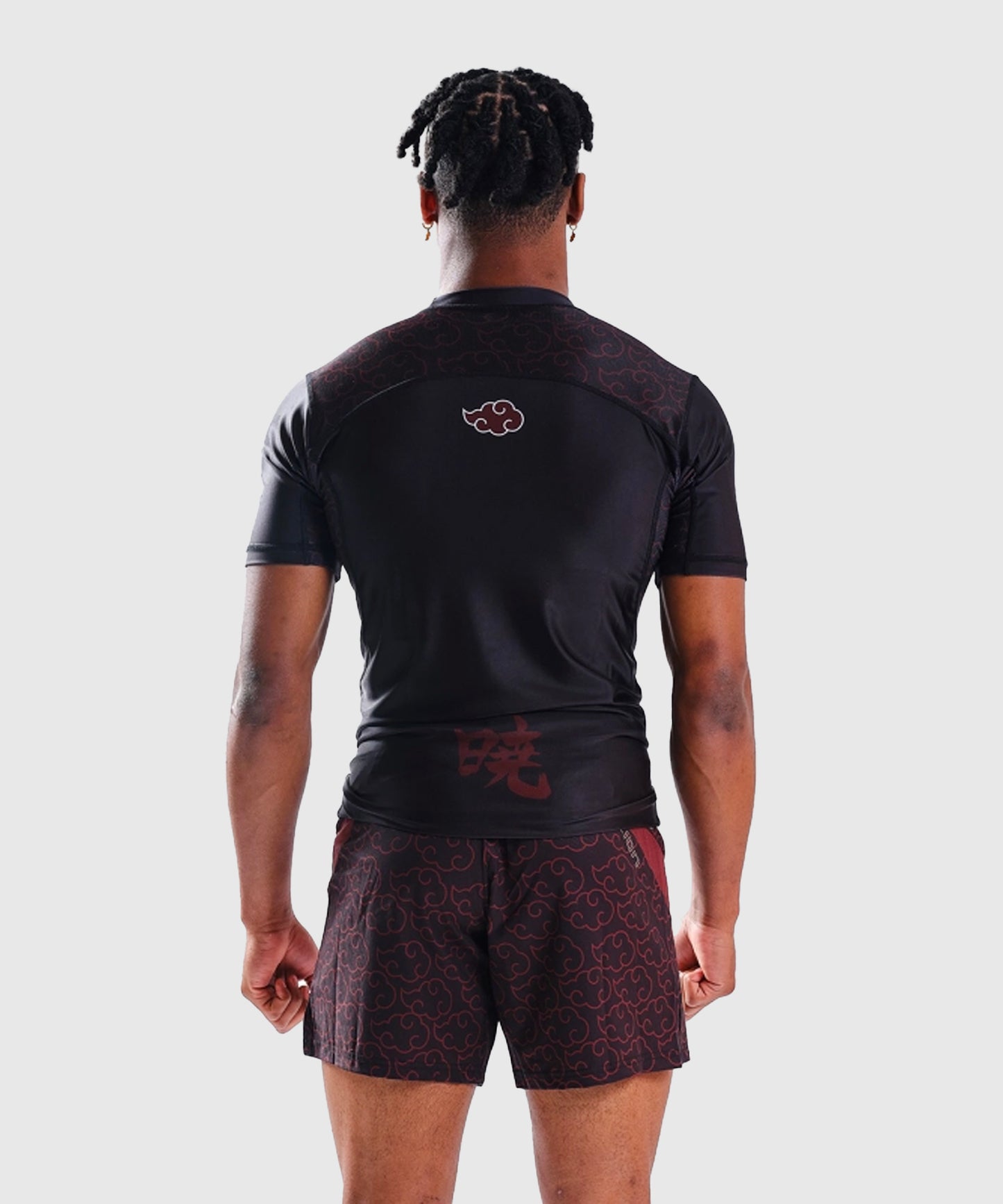 Rashguard À Manches Courtes Elion X Naruto - Akatsuki Noir/Rouge