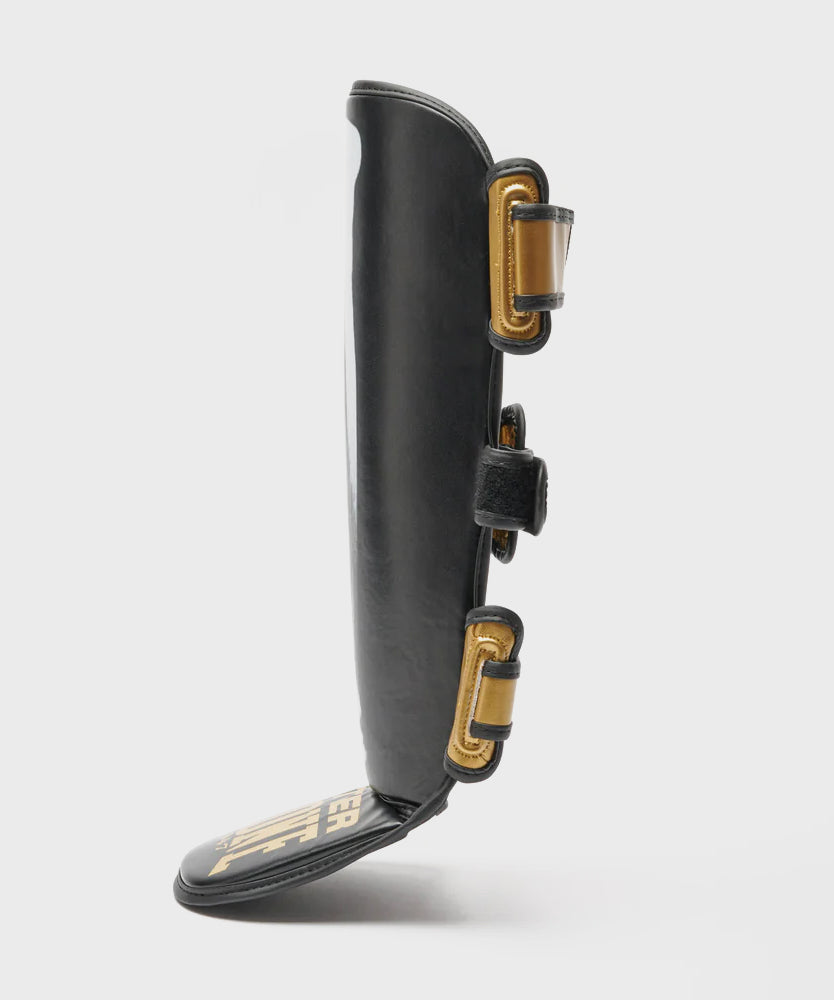Leone X Iuter Shin Guards - Black/Black