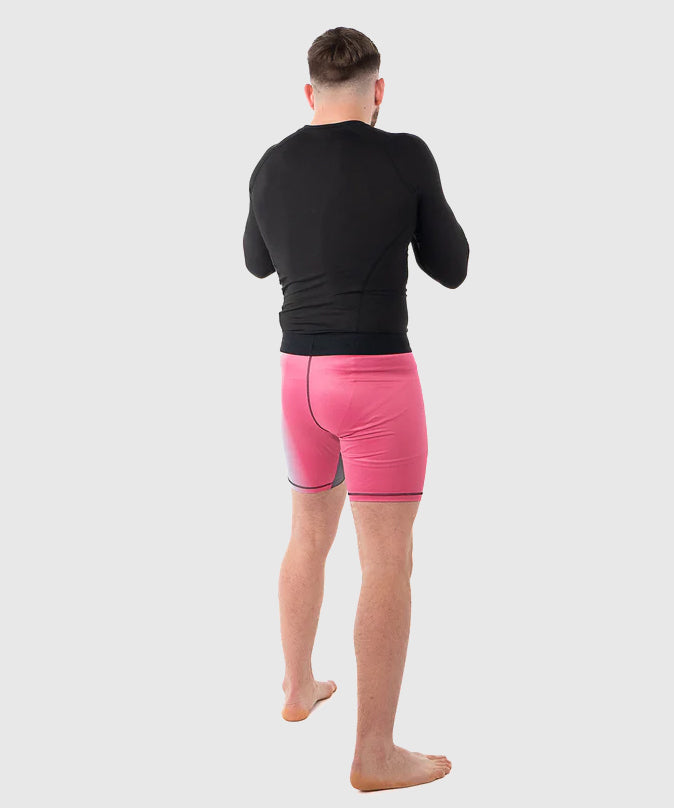 Metal Boxe Performance Miami Long Sleeve Rashguard - Pink/Blue