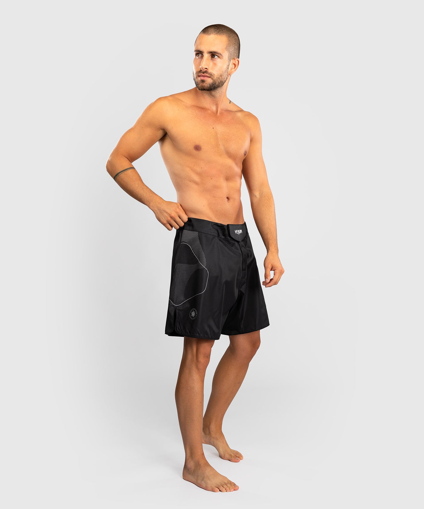 Venum Nexus Fight Shorts - Black/Silver