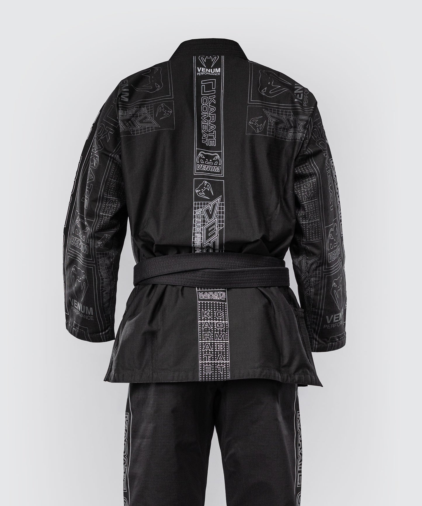 Karate Combat by Venum Kimono de BJJ – Negro/Gris