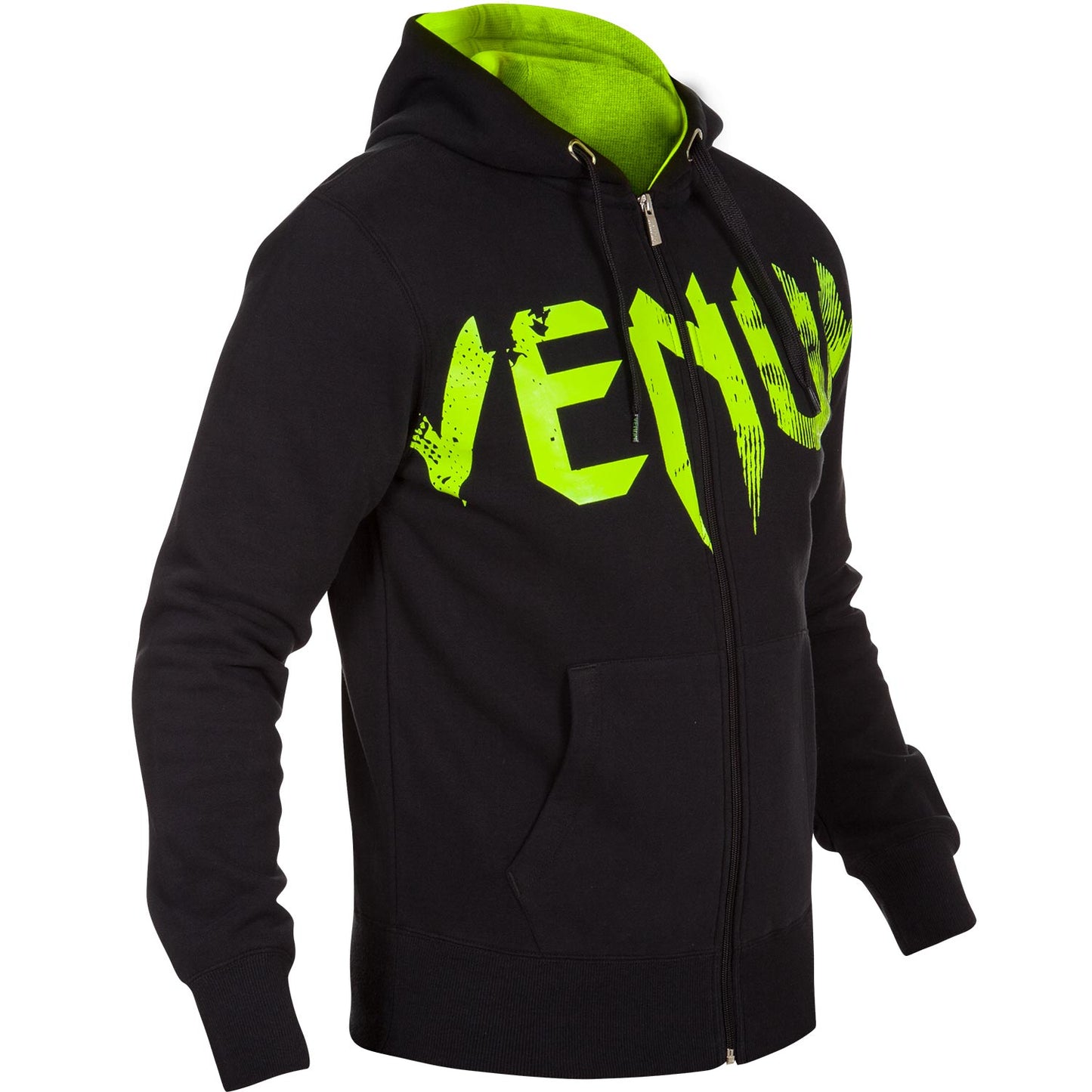 Venum Undisputed Hoodie - Black/Neo Yellow