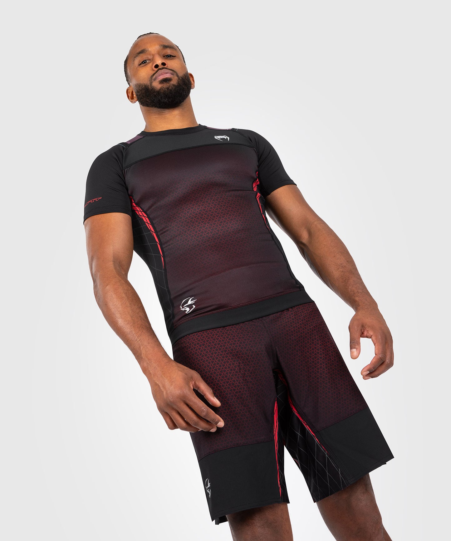 Venum x Dodge Banshee Kurzärmeliger Rashguard für Männer - Schwarz