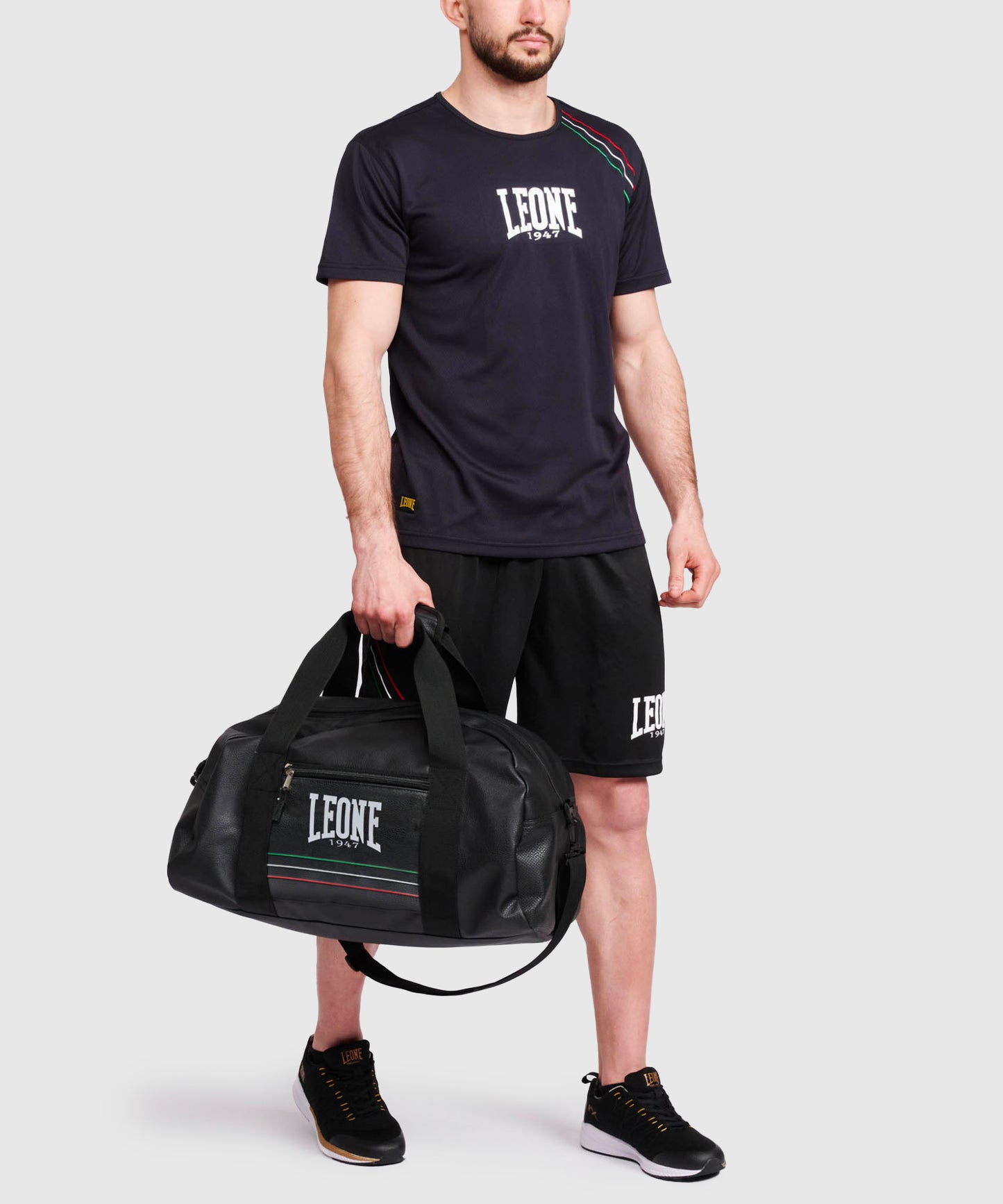 Leone Flag Sporttasche – Schwarz