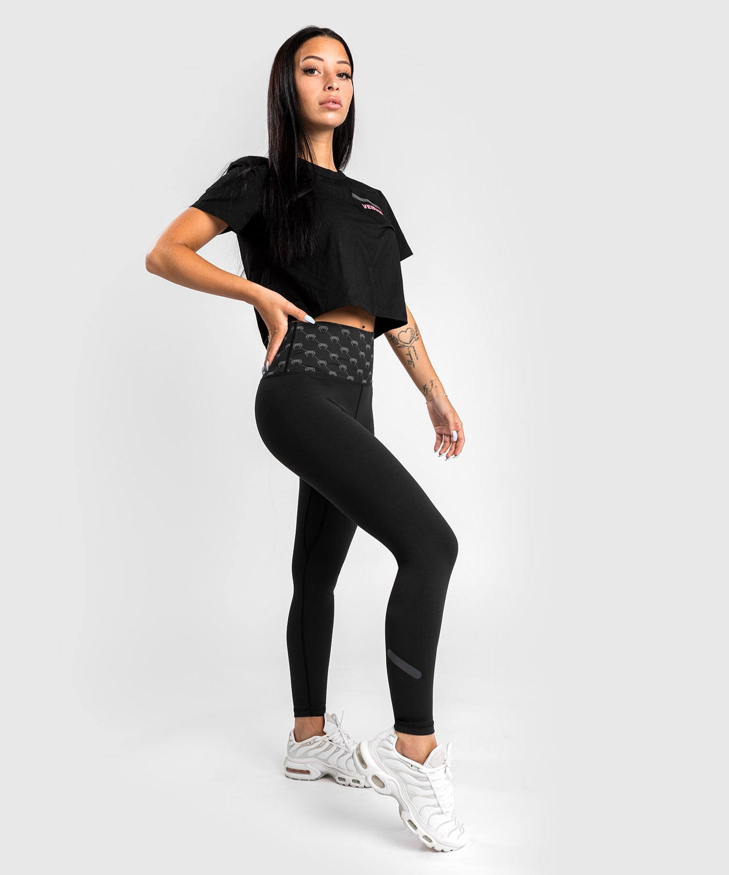 Legging 7/8 Venum Monogram - Pour Femme - Noir/Or Rose