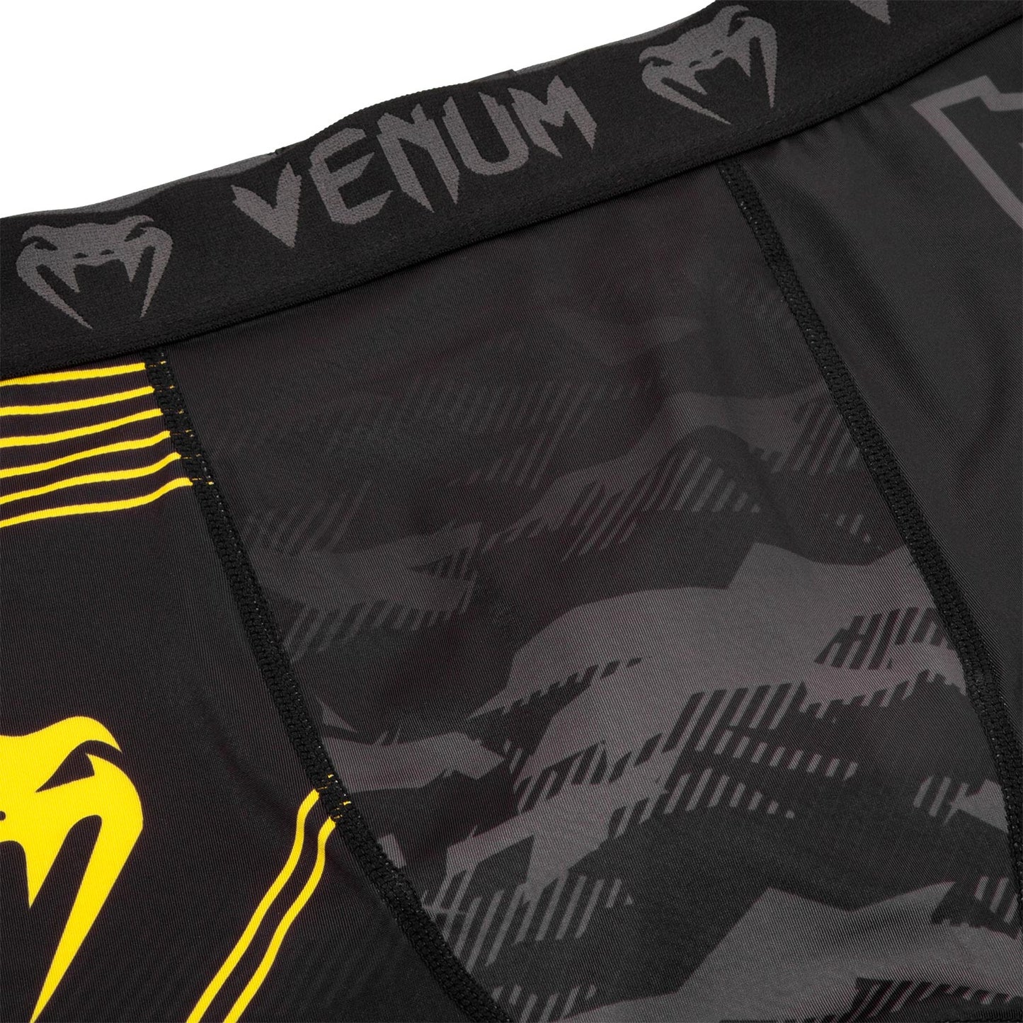 Venum Okinawa 2.0 Compression Shorts - Black/Yellow