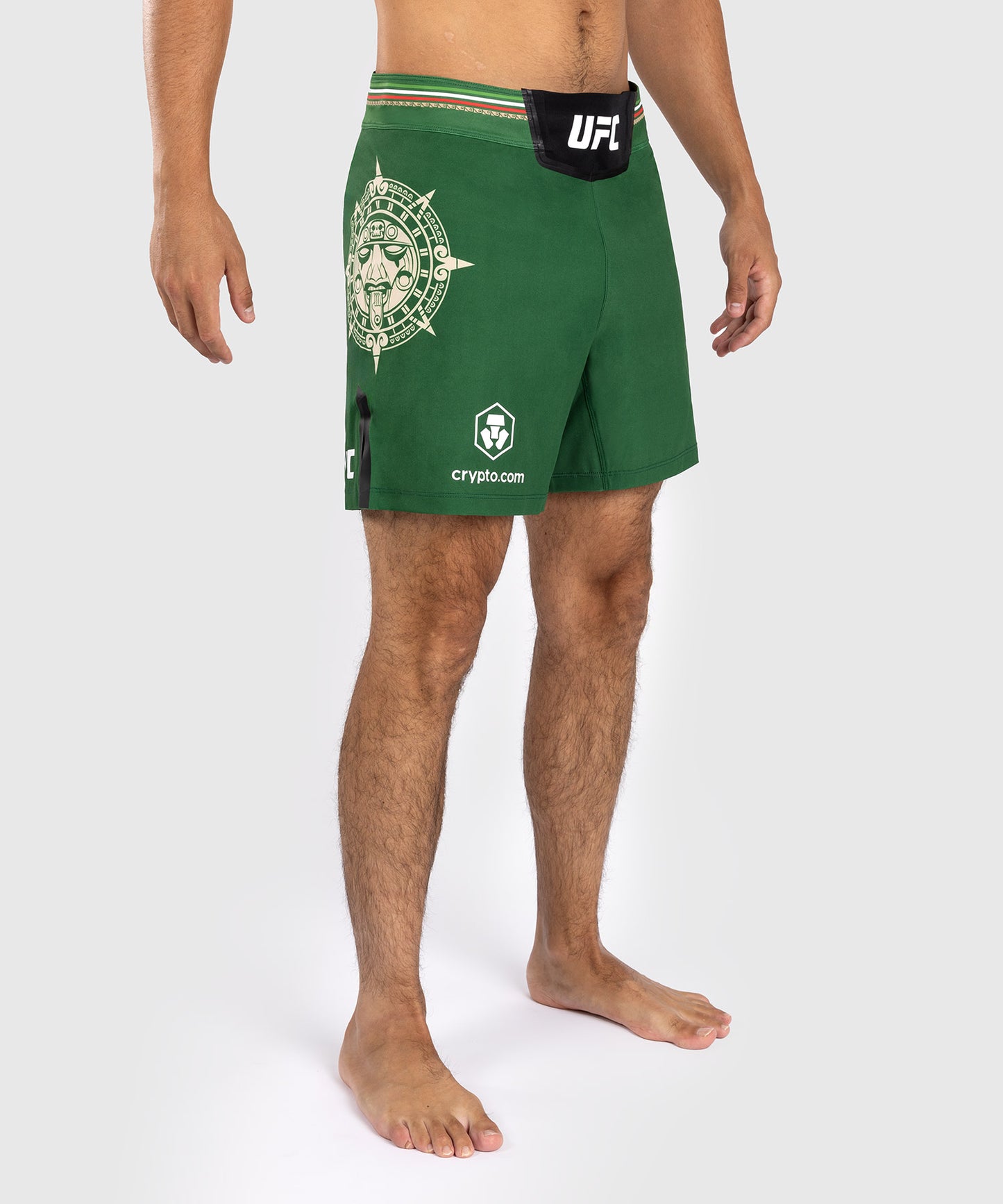 Noche UFC by Venum Authentic Fight Night Herren Kampfhose - Kurze Passform - Grün