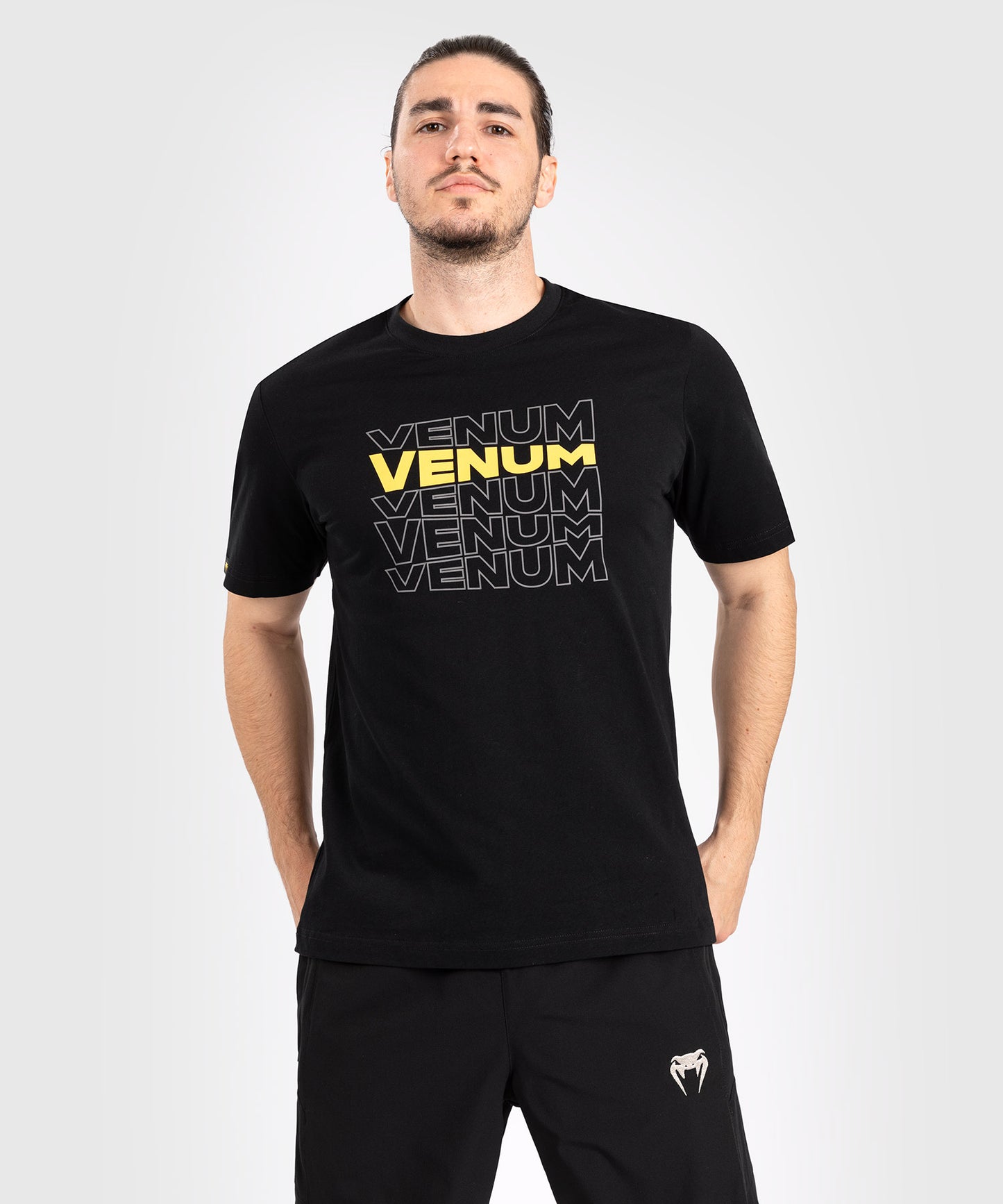 Venum Vertigo Kurzarm-T-Shirt für Männer - Schwarz/Gelb