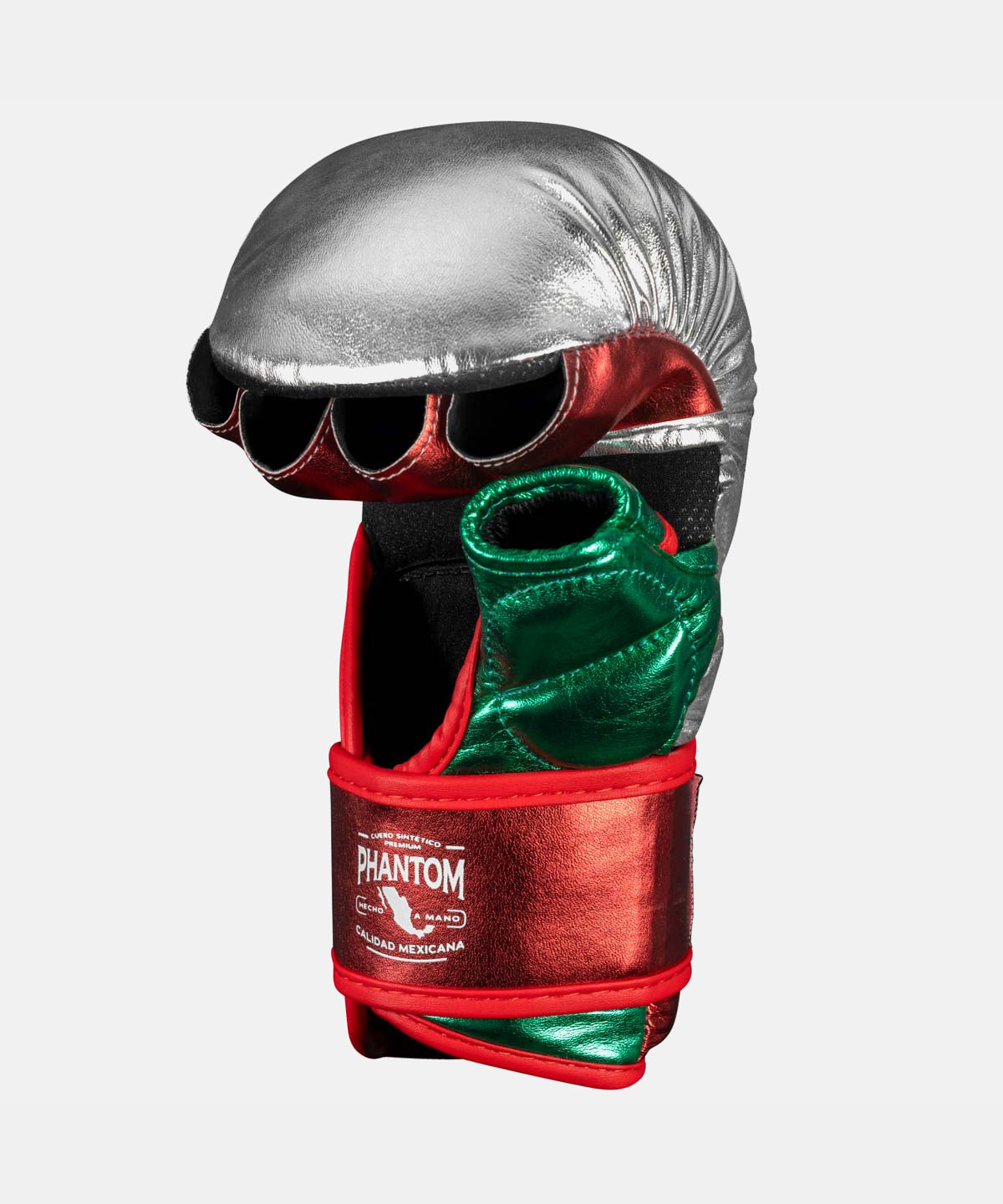 Gants de sparring MMA Mexico Phantom Athletics - Argent/Vert/Rouge
