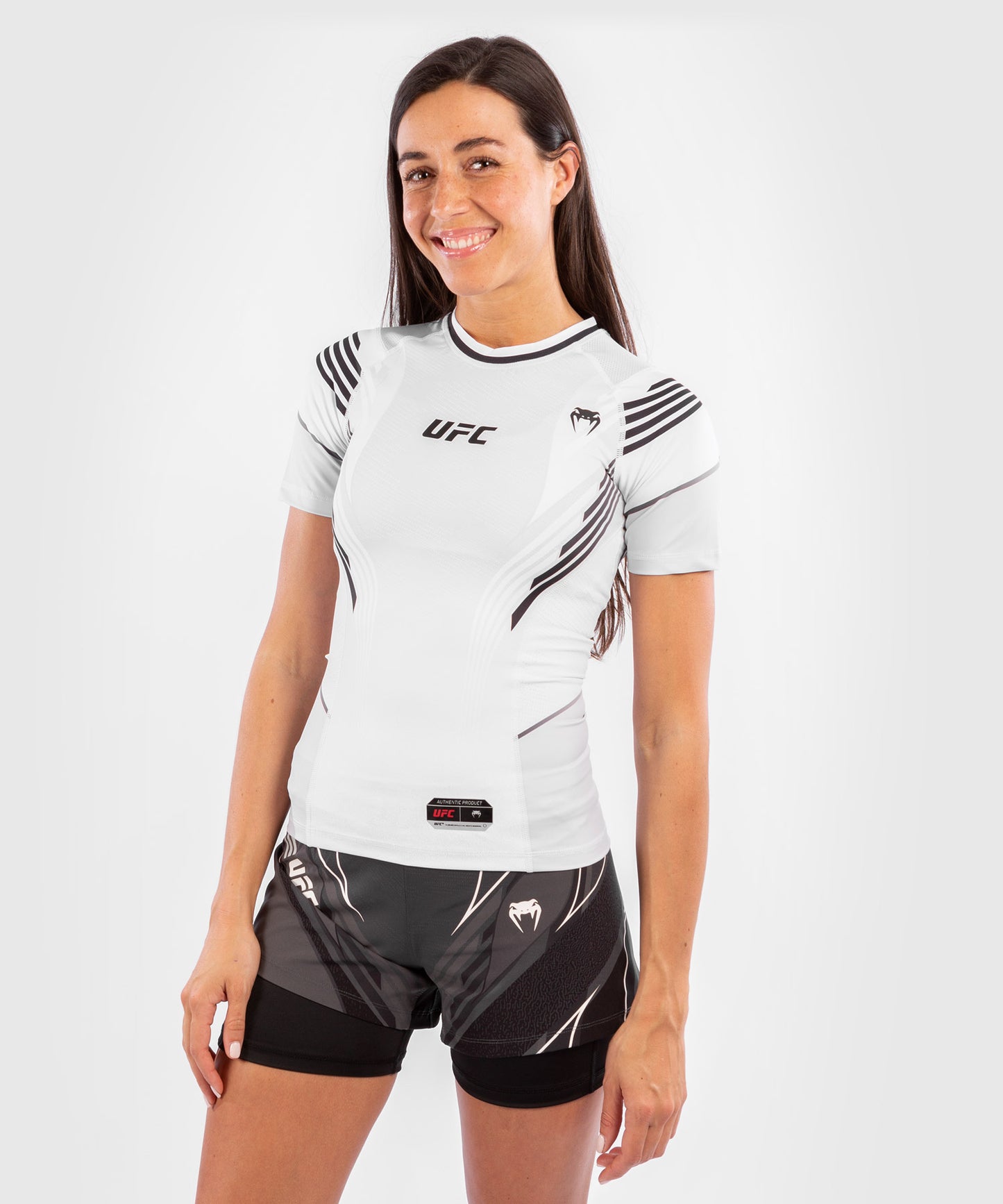 UFC Venum Authentic Fight Night Women's Rashguard - White