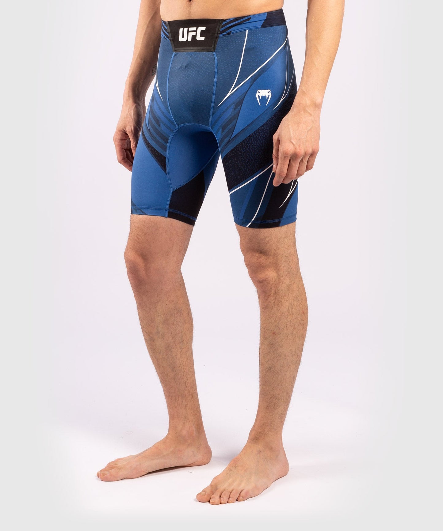 Men's UFC Venum Authentic Fight Night Compression Short - Long Cut - Blue