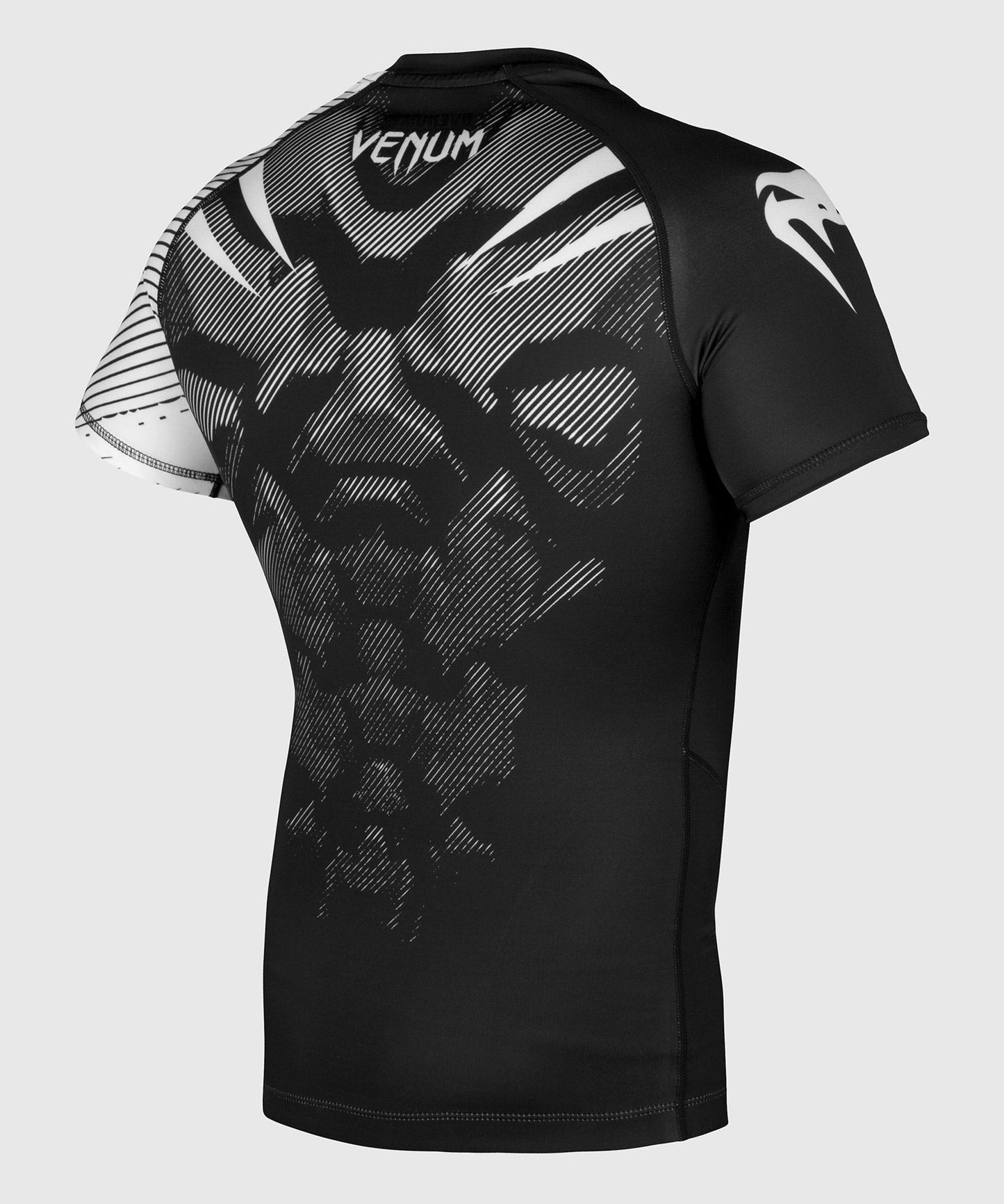Rashguard Venum NoGi 2.0 - IBJJF Approved Short Sleeve - Black/White
