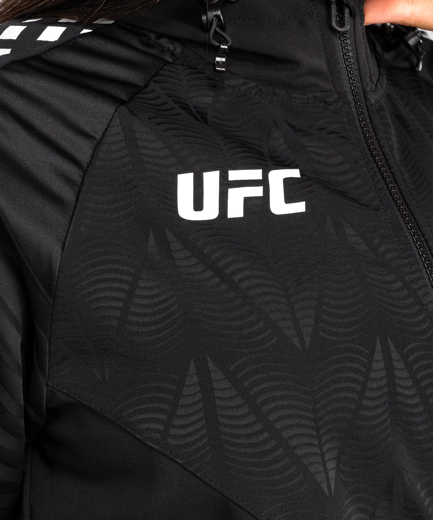 Women's UFC Zenith by Venum Black Authentic Fight Night Walkout Hoodie