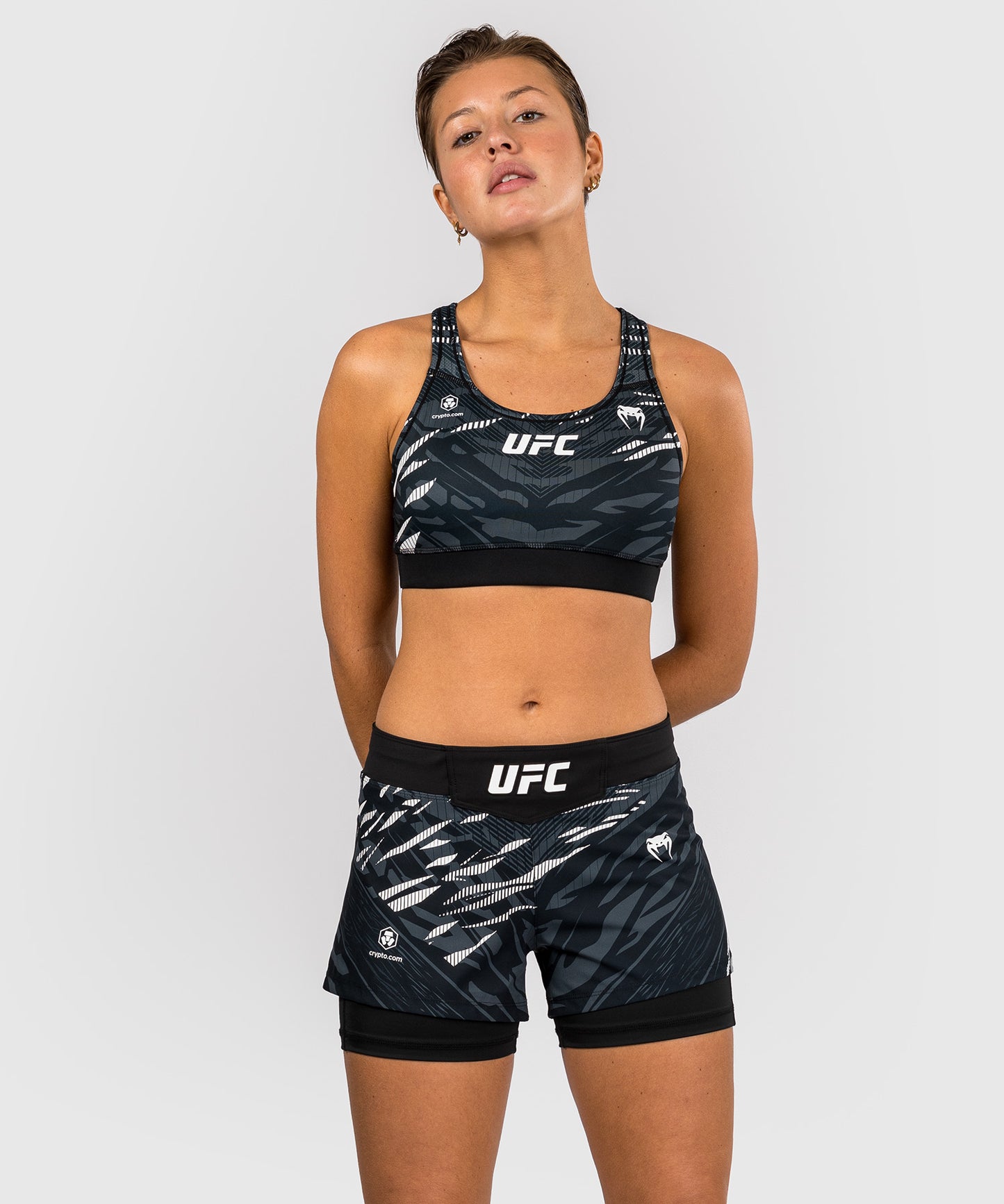 Shorts de Combat pour Femmes UFC Fusion by Venum Authentic Fight Night - Noir