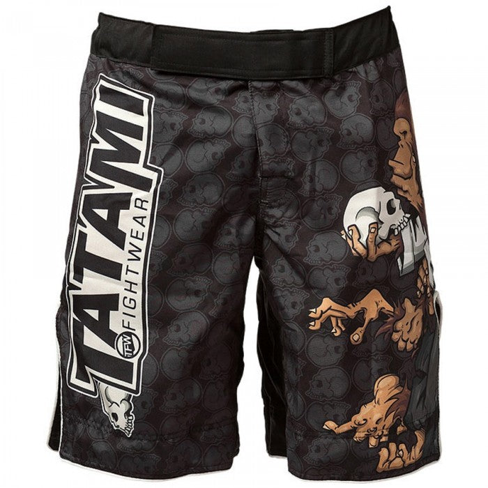 Tatami Fightwear Thinker Monkey Fightshorts - Negro