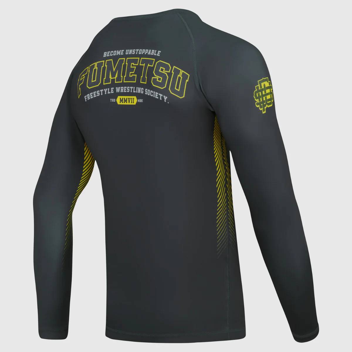 Fumetsu Varsity Langarm-Rashguard - Grau