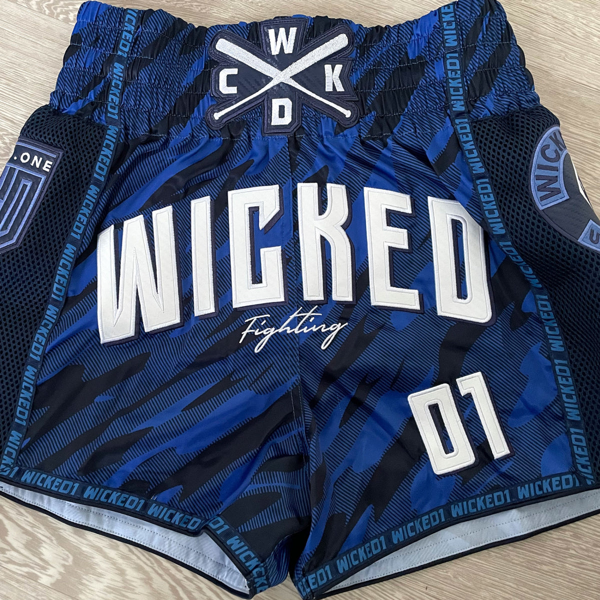 Short de Muay Thai Wicked One Offensive - Bleu