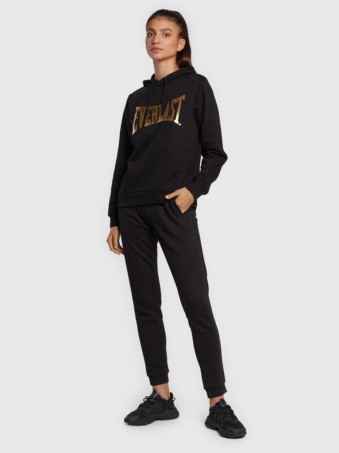 Everlast Taylor W2 Sweatshirt mit Kapuze – Schwarz/Gold