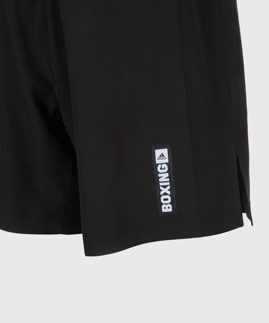Adidas Boxwear Tech English Boxing Shorts - Black/Grey