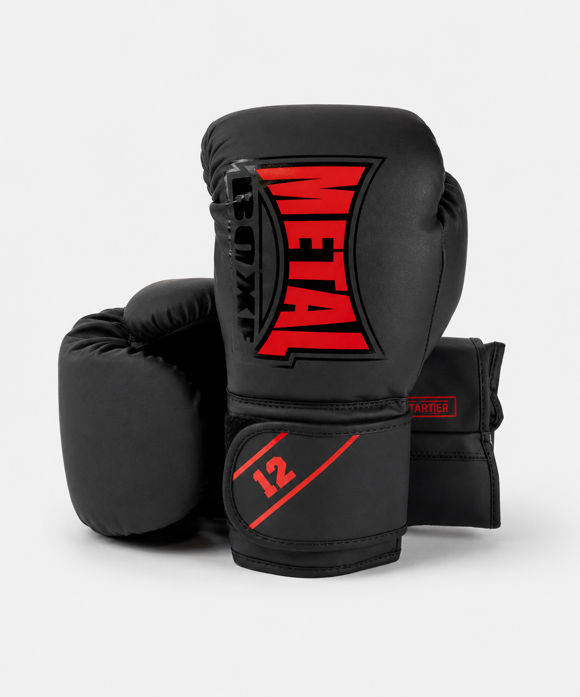 Gants de Metal Boxe Entrainement Metal Starter - Noir/Rouge