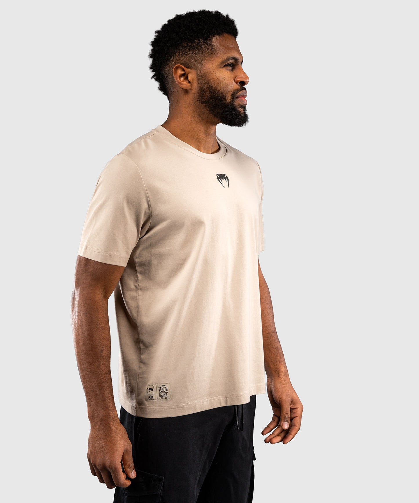 Venum Fight Icon Cotton T-Shirt - Beige